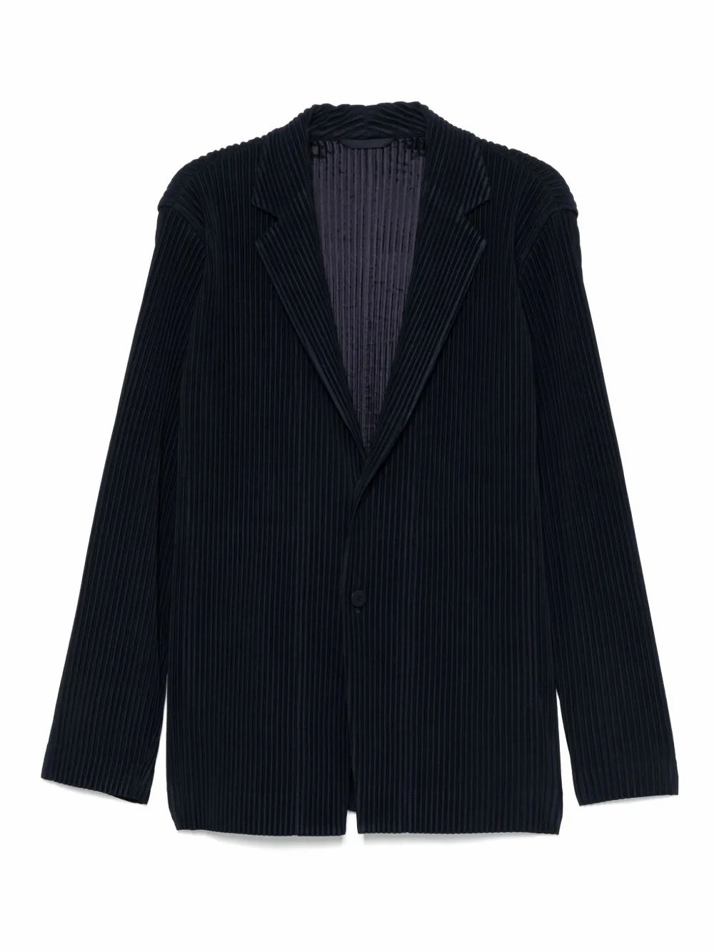 Tailored Pleats Jacket - Midnight Blue Touch nylon