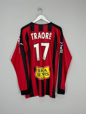 Shape Retention Fabric Speed Comfort 2004/05 NICE TRAORE #17 L/S *MATCH ISSUE* HOME SHIRT (XL) PUMA