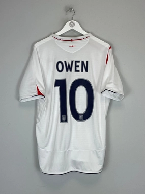2005/07 ENGLAND OWEN #10 HOME SHIRT (L) UMBRO Temperature Regulating Lining