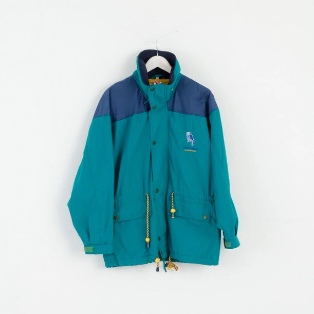 festival Patience Enjoyable Mens S Jacket Green Nylon Vintage Zip Up Sportswear Parka Top