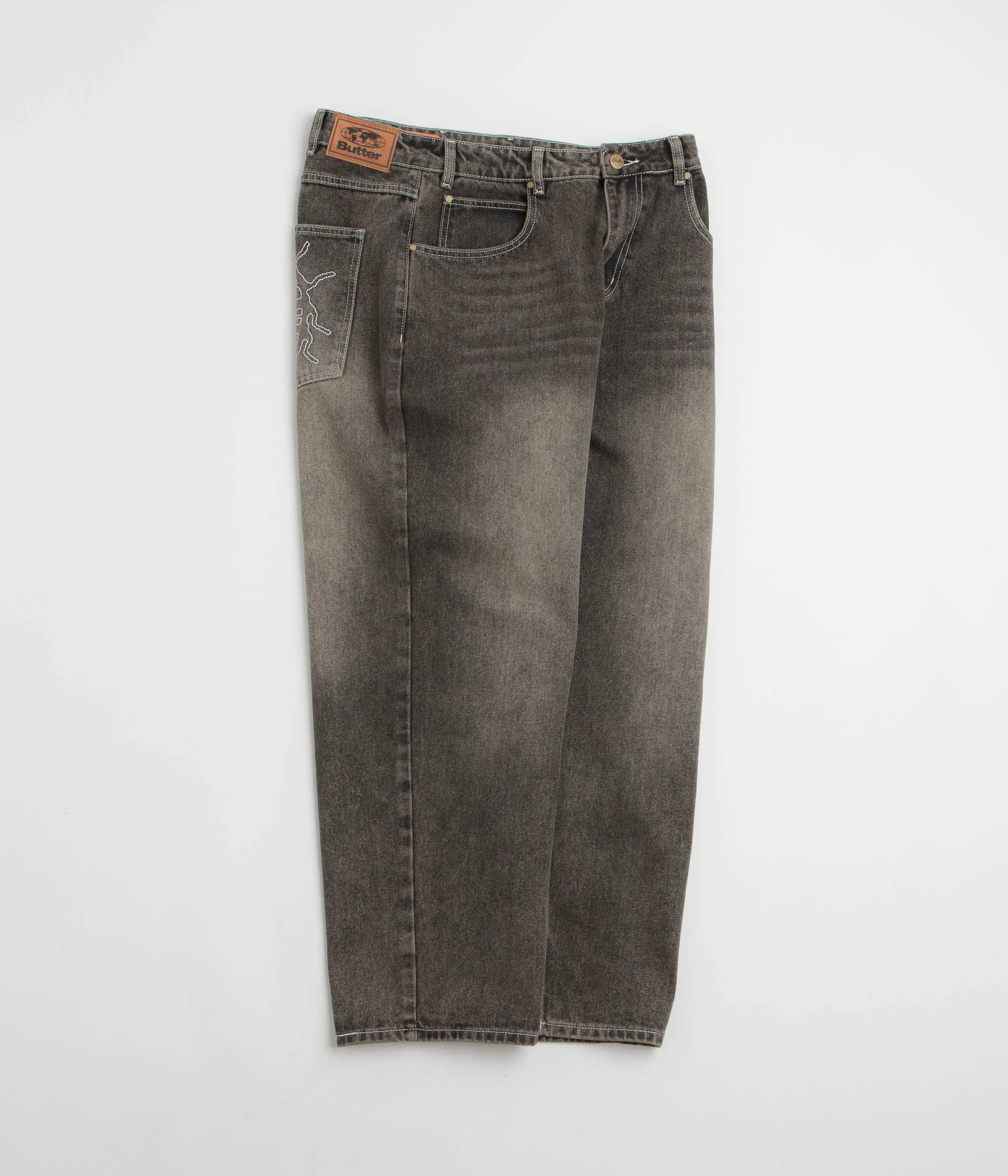 Butter Goods Roach Jeans - Black Wash Eco Certified Textile Standards All weather