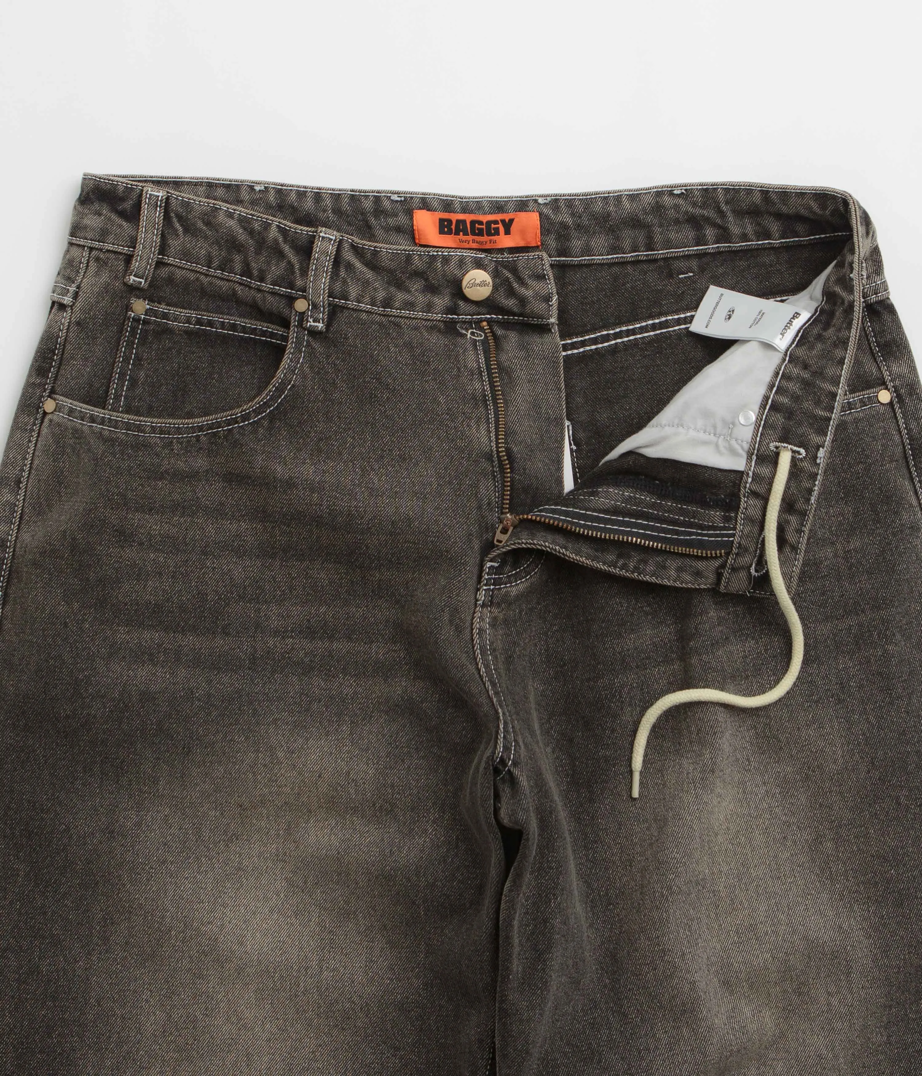 Butter Goods Roach Jeans - Black Wash Versatile Everyday Wear