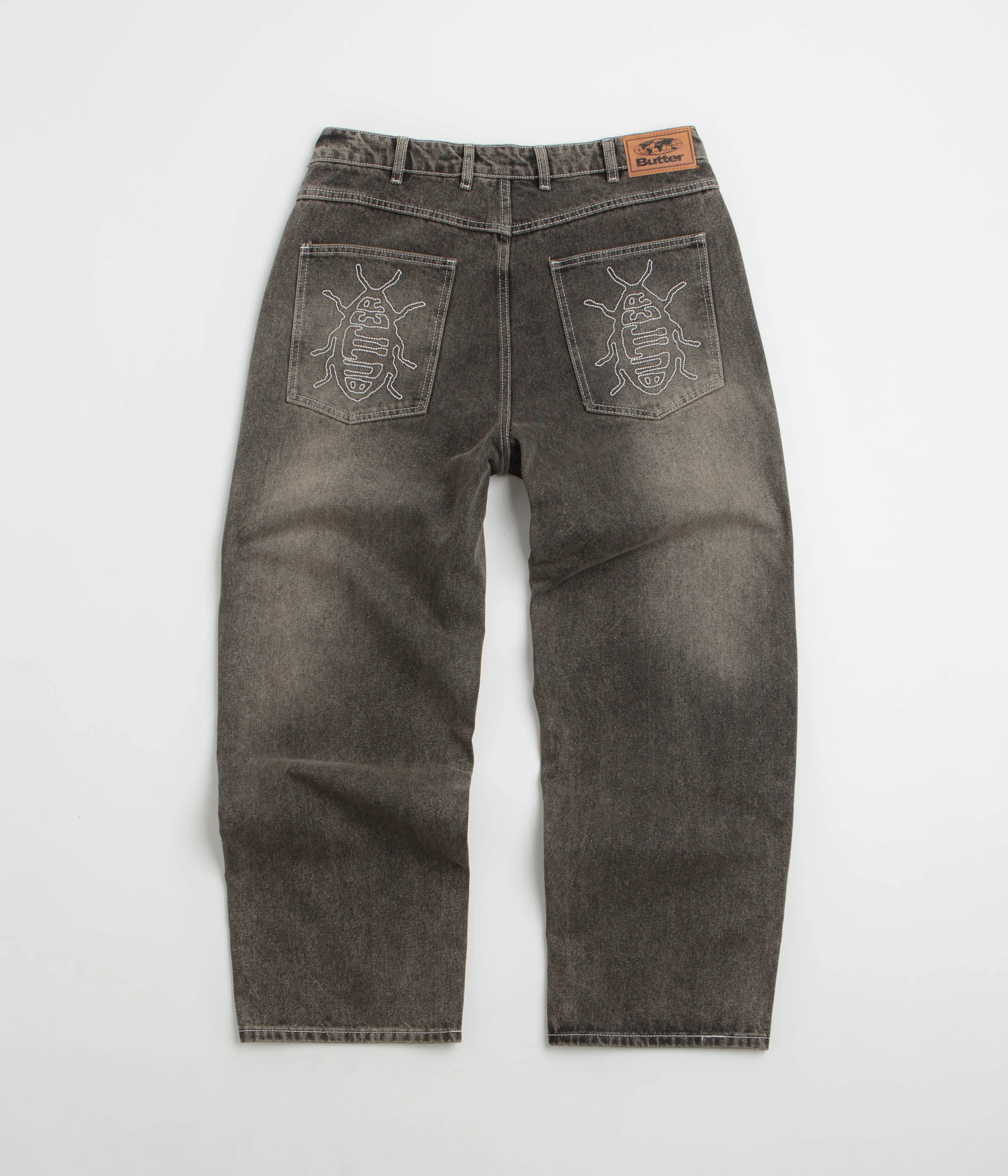 fresh feel Fashion Lover Classic Wear Modern Minimalist Butter Goods Roach Jeans - Black Wash