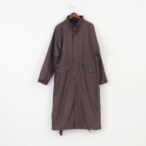 Target Dry Men L Coat Brown Long Full Zipper Waterproof Vintage Top Ergonomic Fit