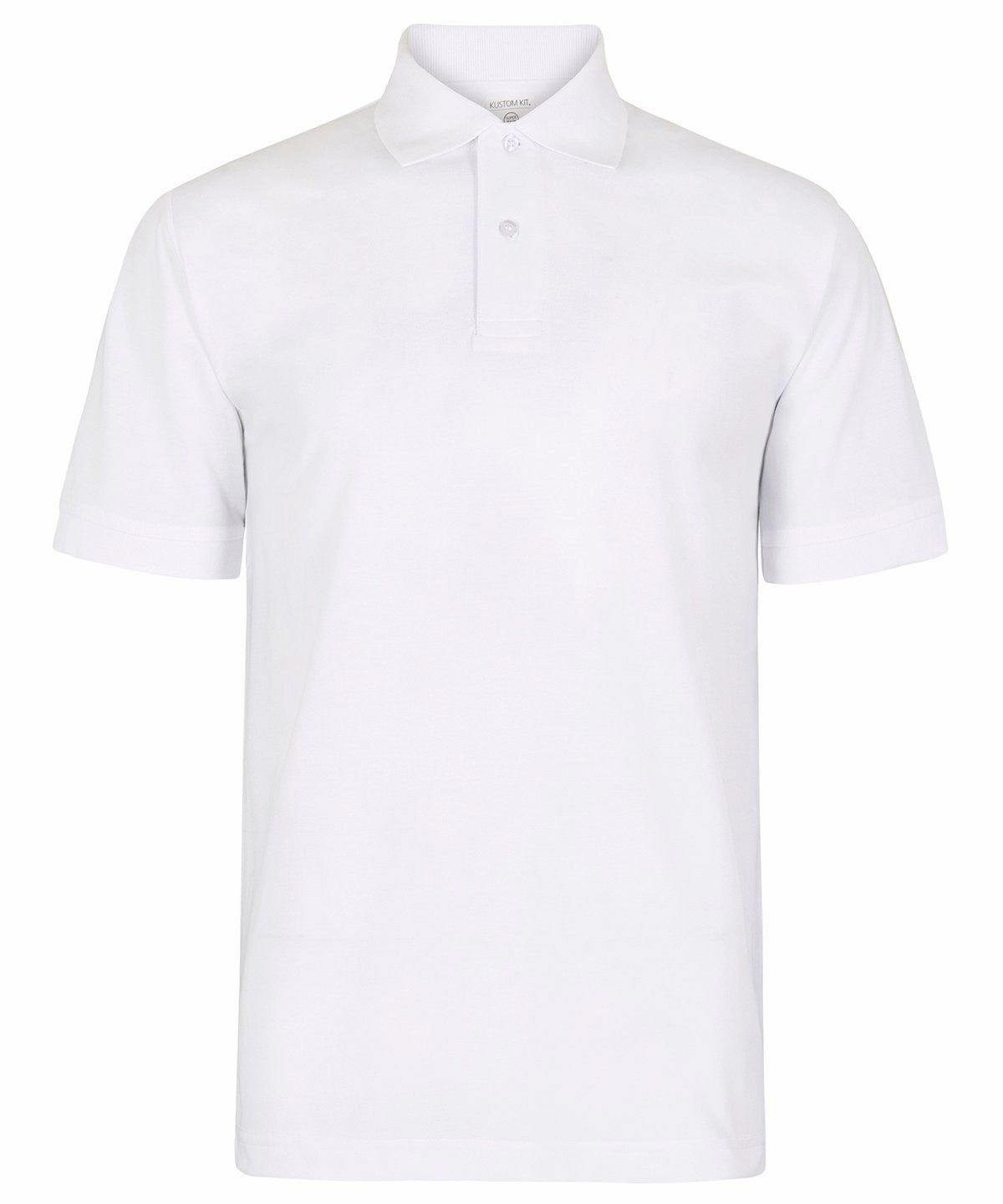 Regular fit recycled Superwash Polo | WHITE Lightweight Knit Material
