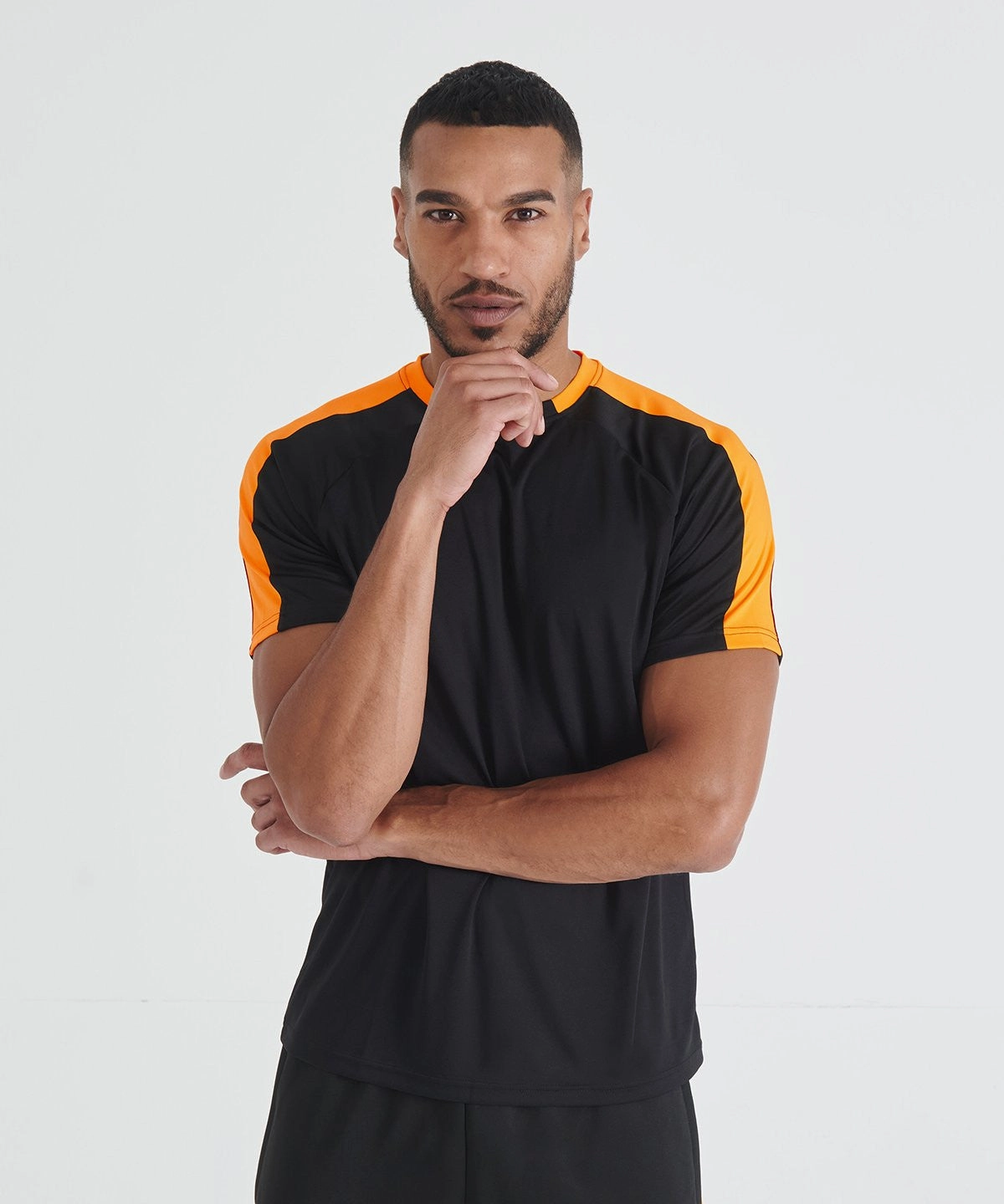 Sporty Top Stylish Team T-shirt | BLACK/GOLD