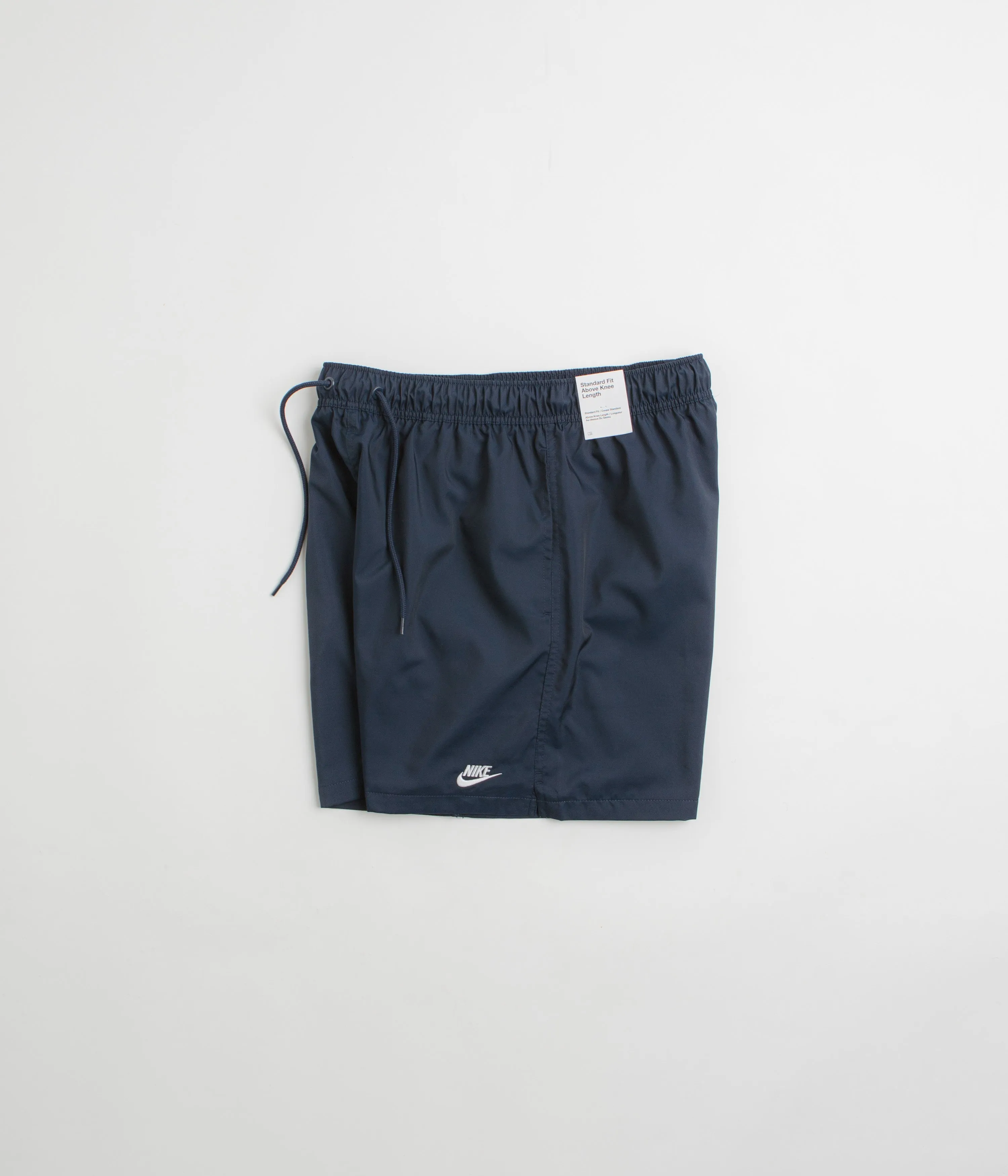No Slip Gripper Nike Club Woven Flow Shorts - Obsidian / White
