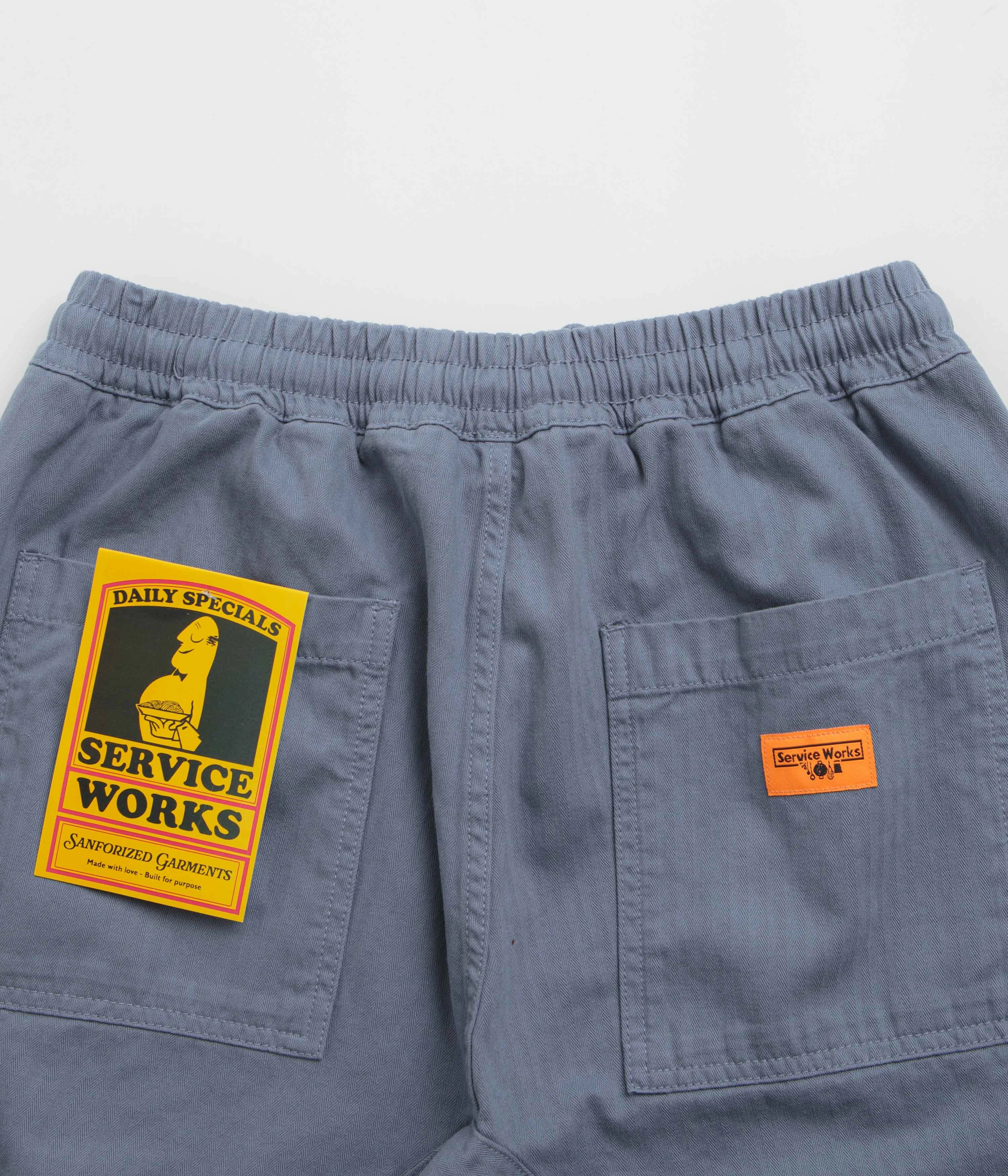 Stay Flexible Comfort Stretch Service Works Herringbone Chef Pants - Harbour