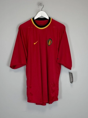 Four Way Stretch Material 2000/02 BELGIUM *BNWT* HOME SHIRT (XL) NIKE