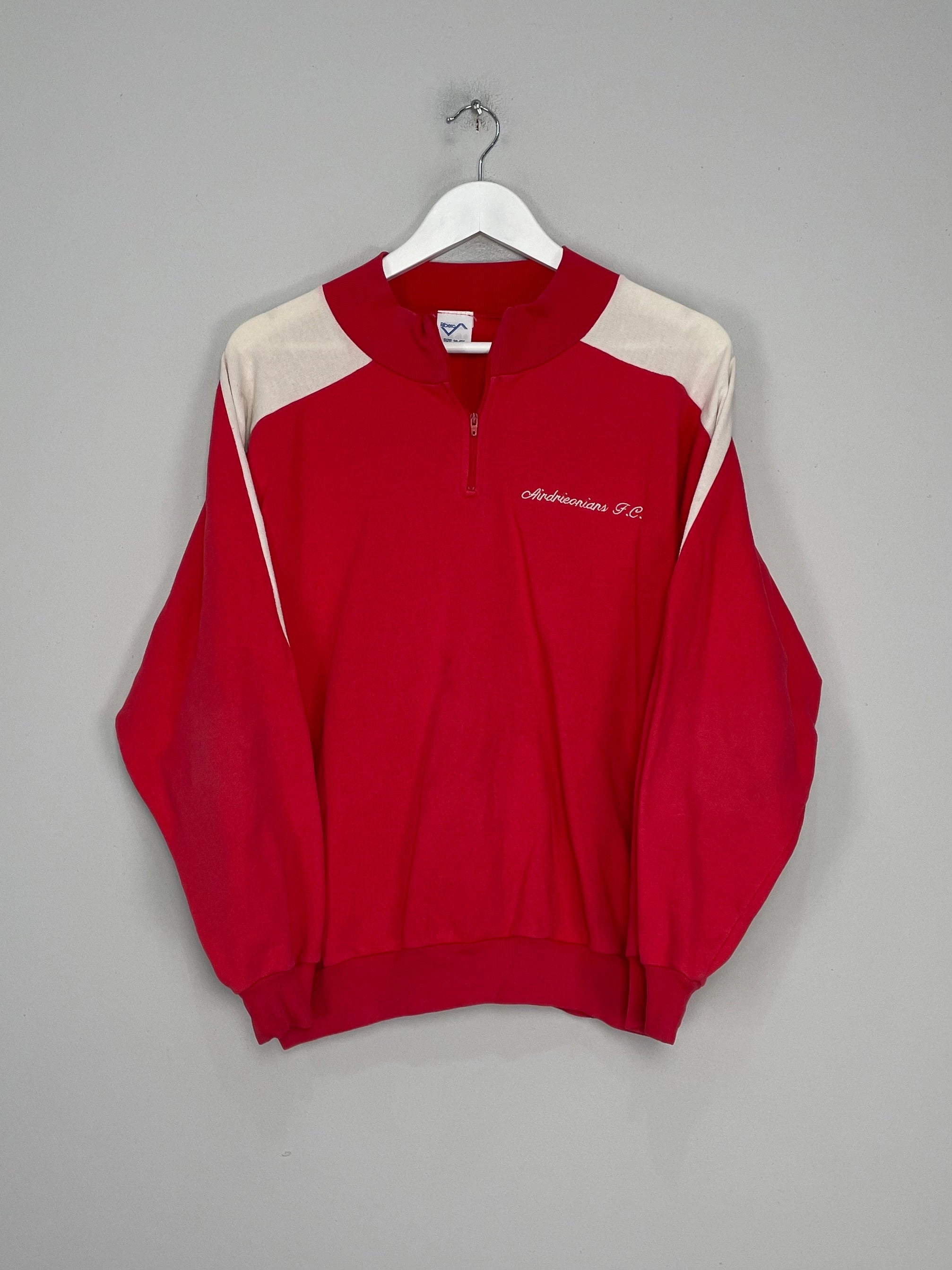 1990/91 AIRDRIEONIANS 1/4 ZIP JUMPER (M) RIBERO EcoFriendly Recycled Material