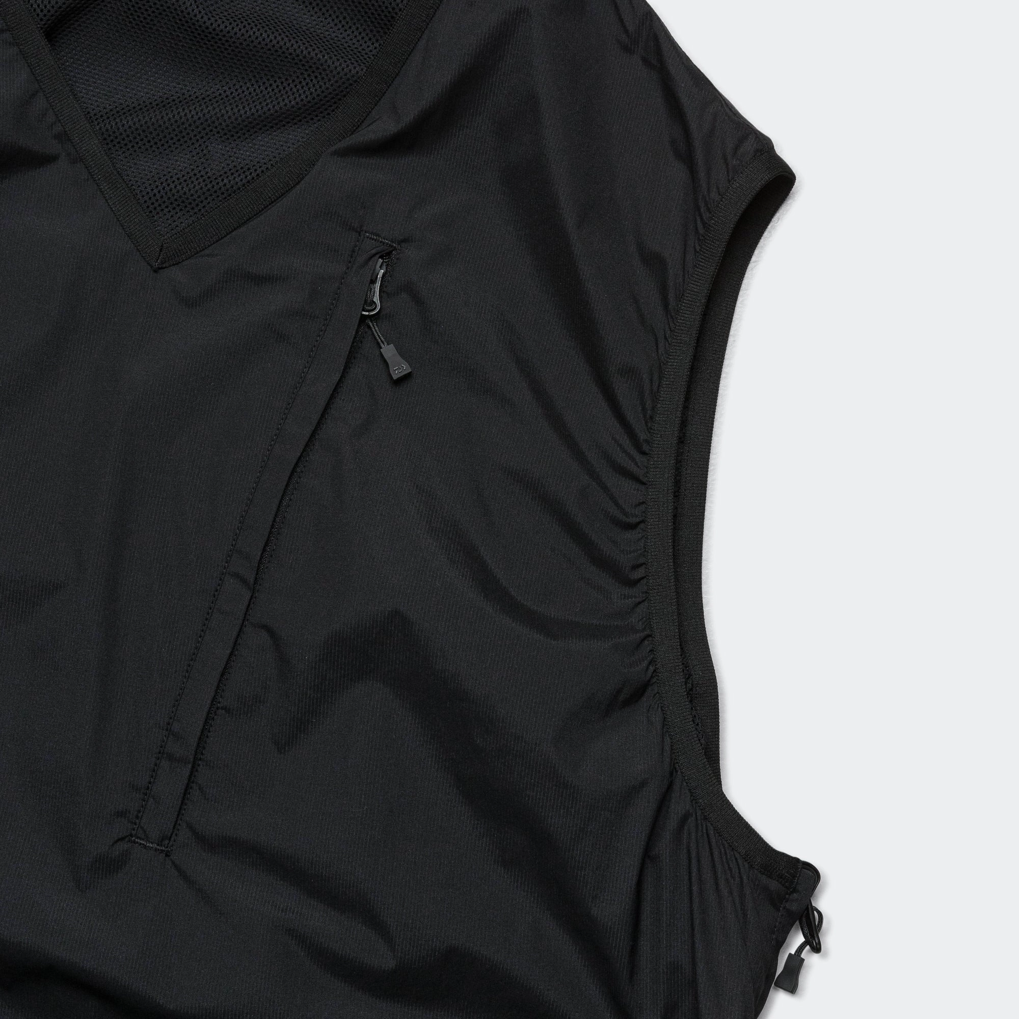 Rainy Day Non Irritating Edging Tech Reversible Field Vest - Black