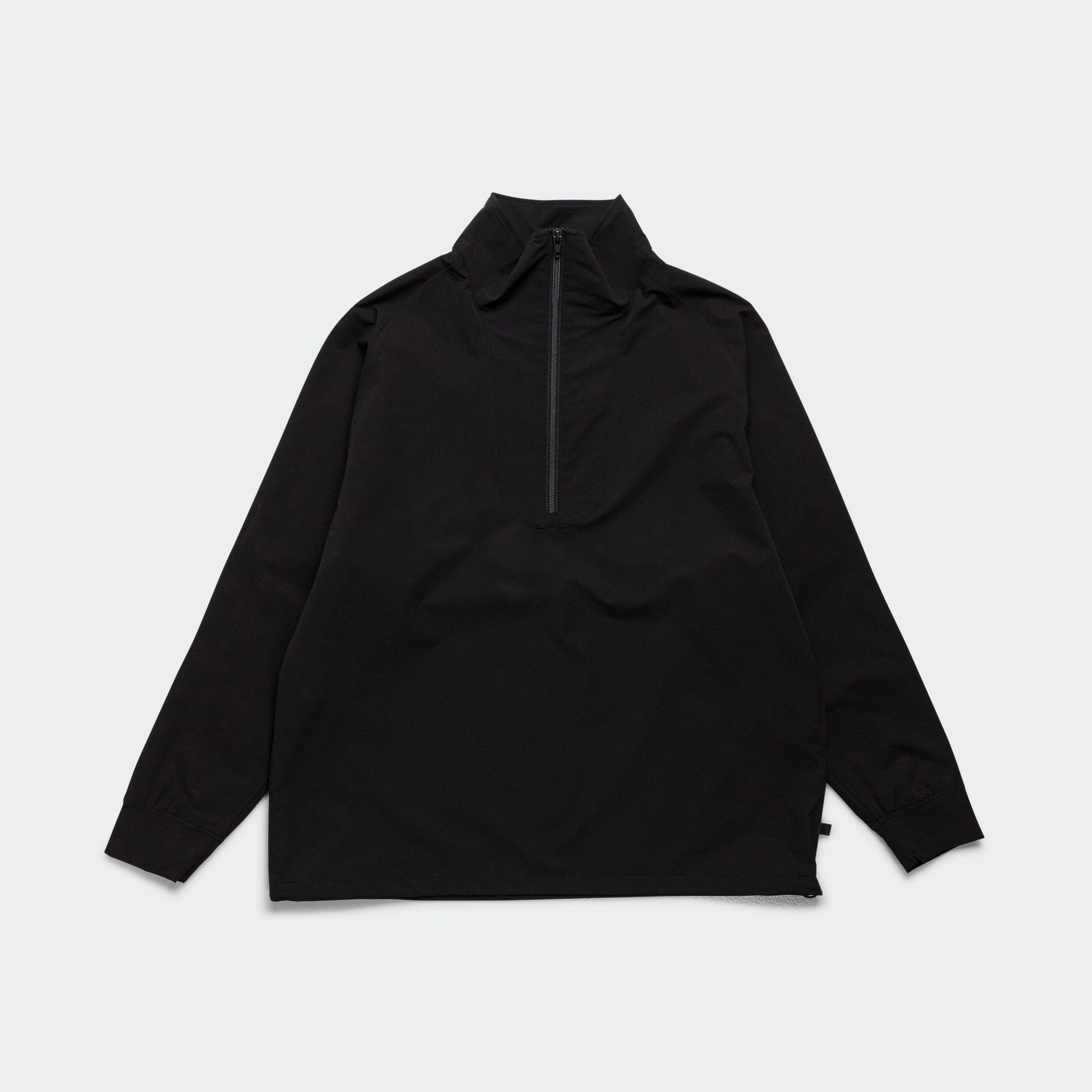 Interchangeable Liners clean design Tech Half-Zip Stand Jacket - Black