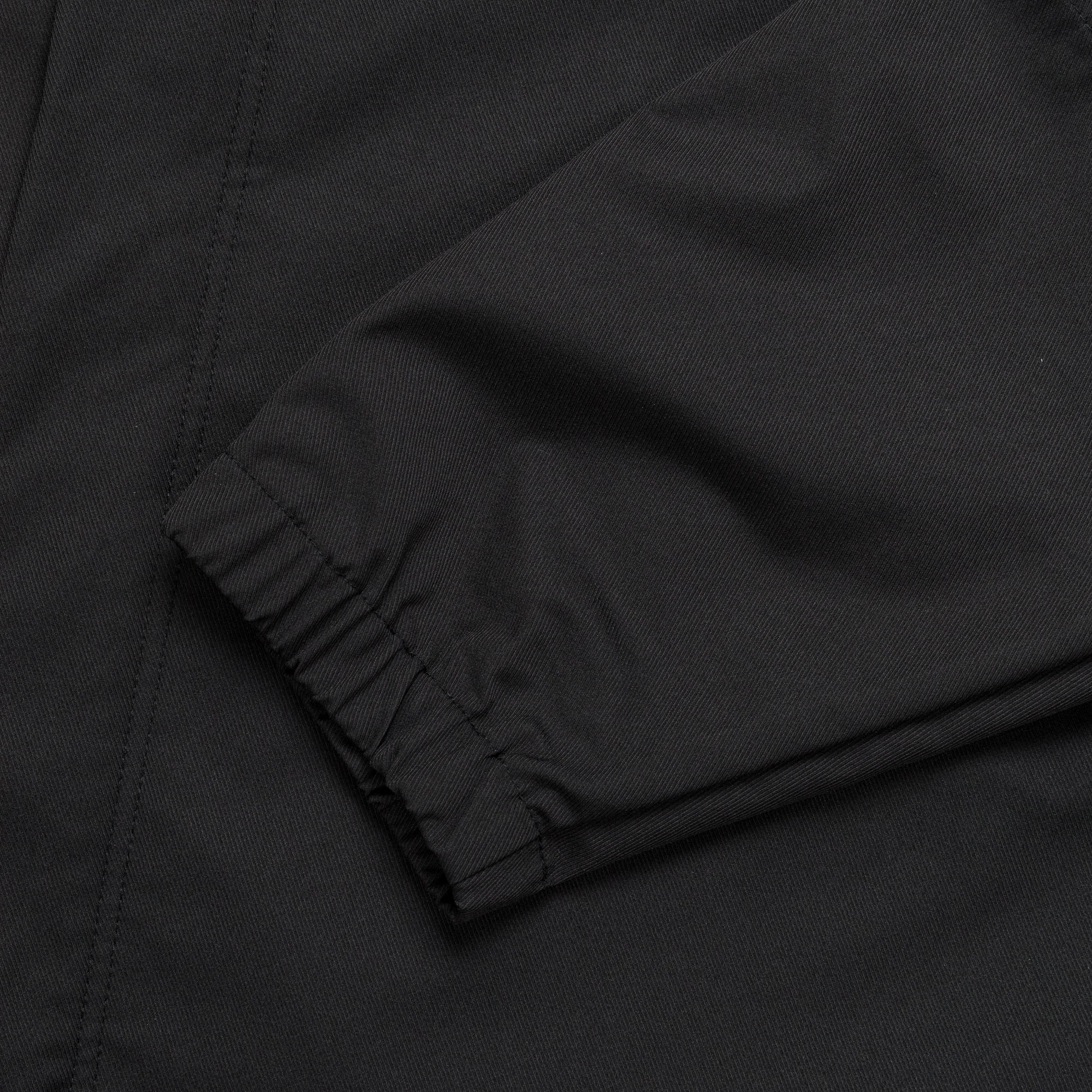 Tailored Cut Recycled Polyester Blend Tech Overshirt - Black