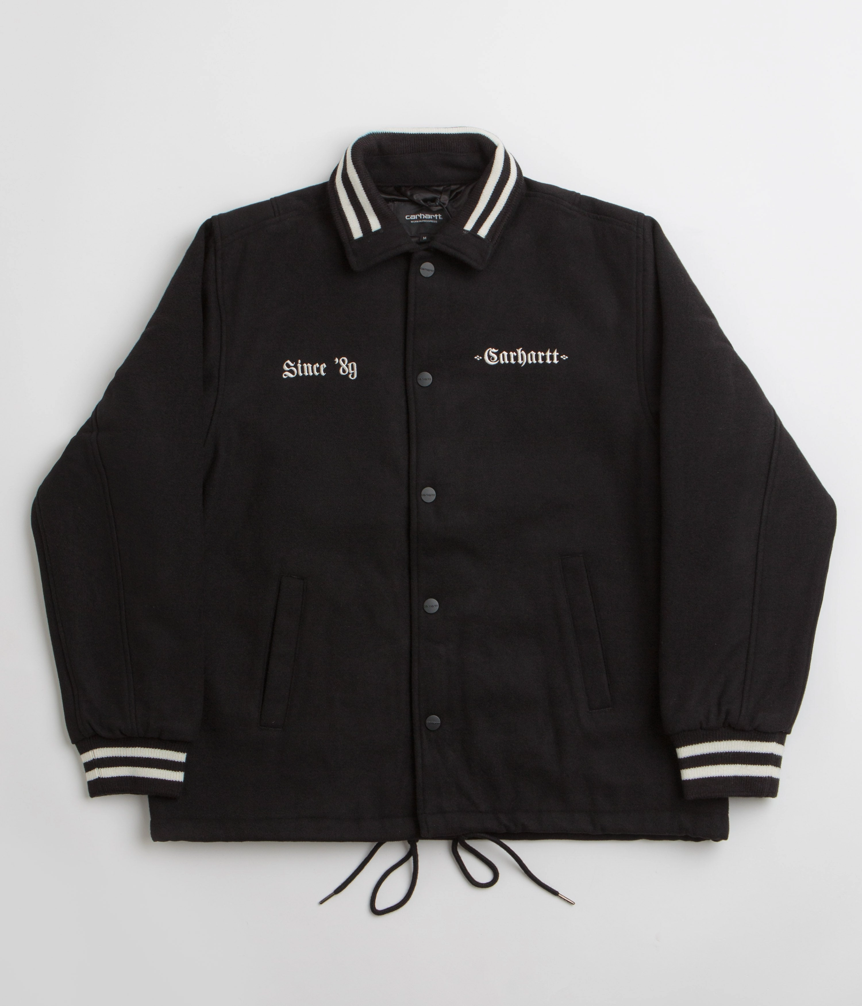 Snow Adventure suitable for talent shows Carhartt Wool Coach Jacket - Black / Wax