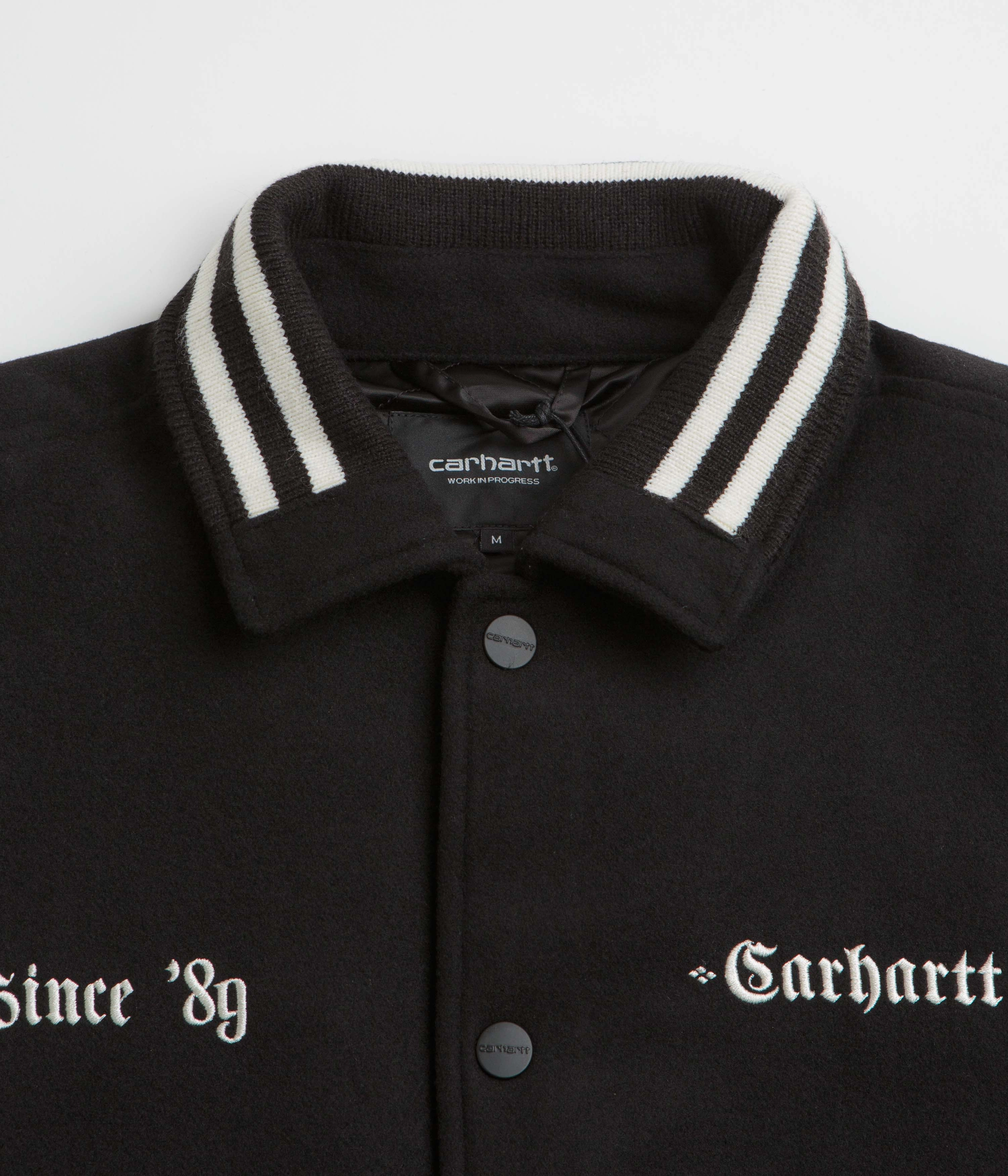 Carhartt Wool Coach Jacket - Black / Wax Lose