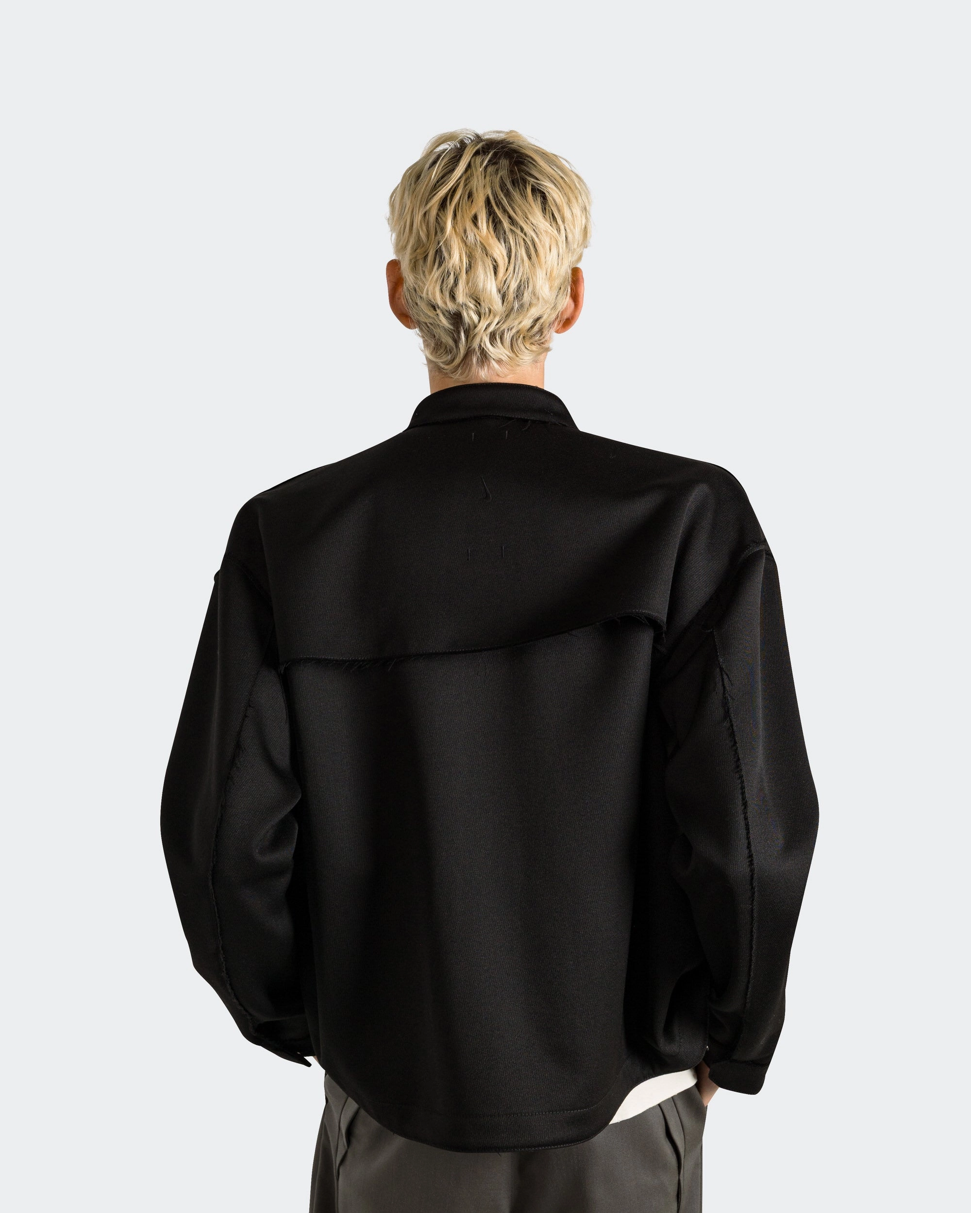 ESC Raw Cut Jacket - Black Double Breasted