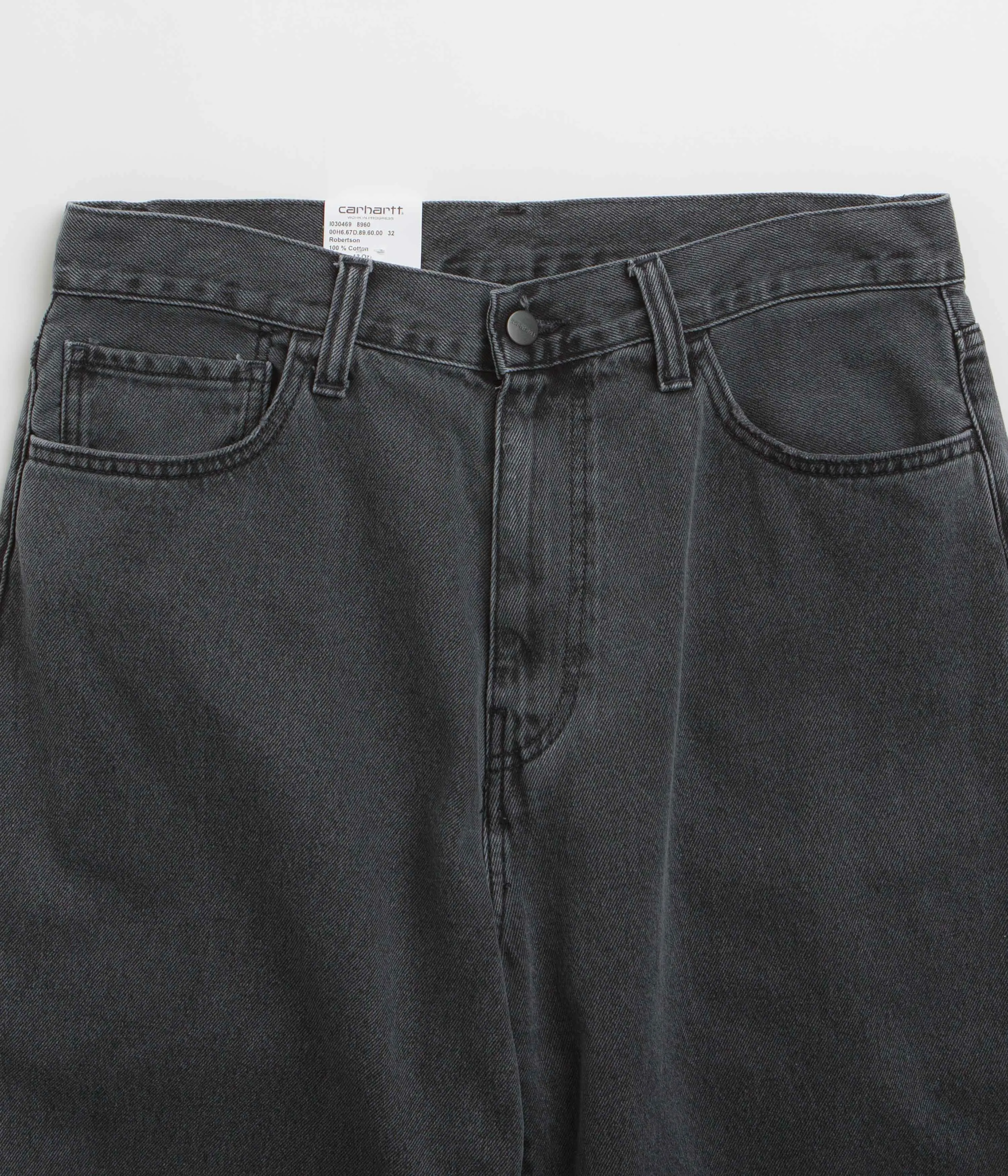 Carhartt Landon Shorts - Black Heavy Stone Wash hypoallergenic