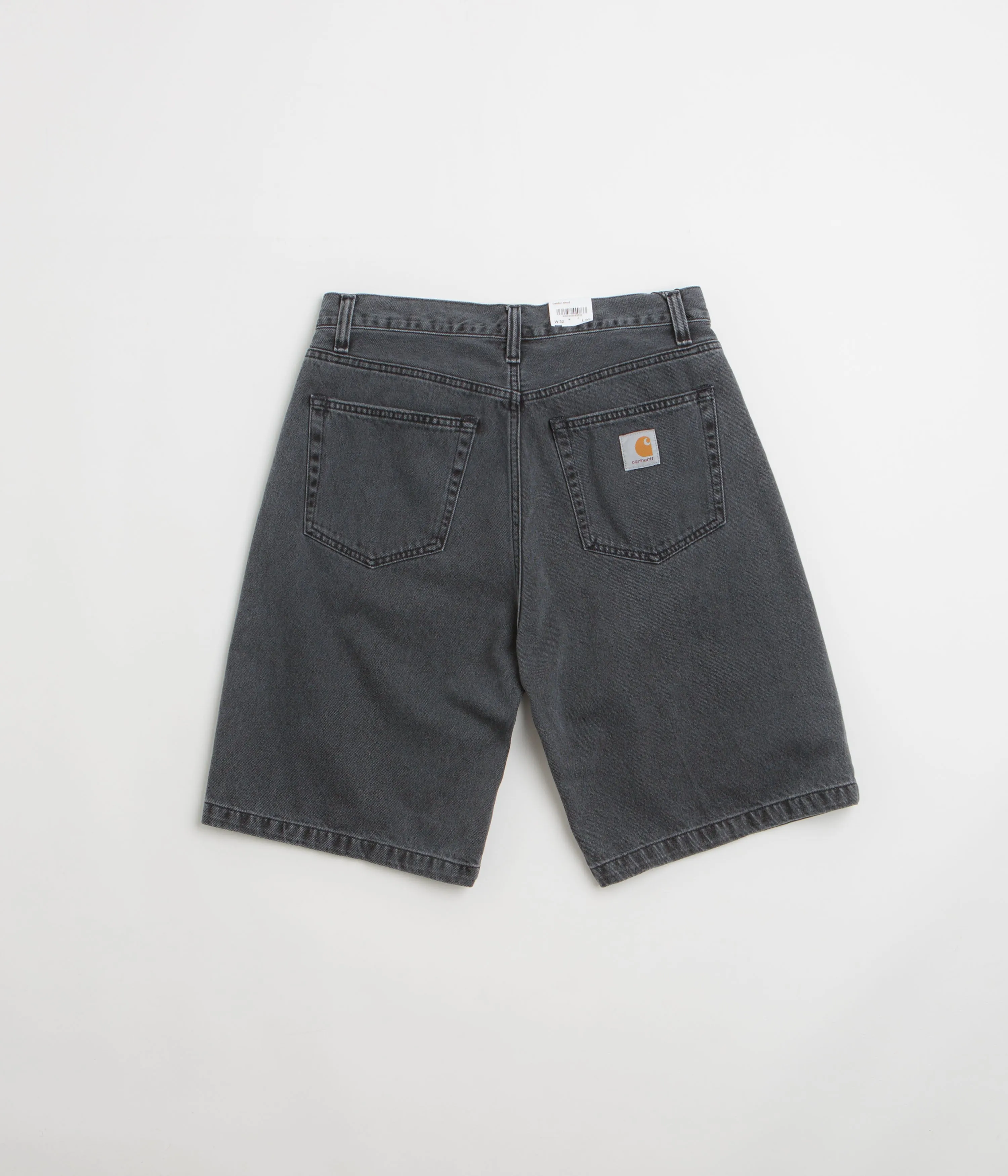 Carhartt Landon Shorts - Black Heavy Stone Wash Breathable Design