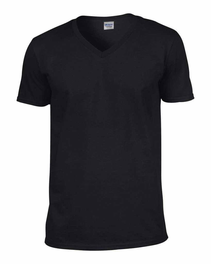 Soft Style Adult V-Neck T-Shirt | BLACK Weekend Essential Low Impact Manufacturing