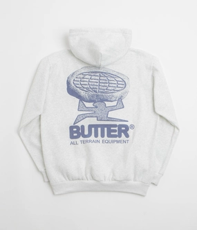 Recycled materials Adjustable Cuffs Butter Goods Terrain Hoodie - Ash
