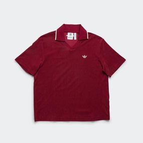 Eco Friendly Dye Terry Polo x Wales Bonner - Collegiate Burgundy
