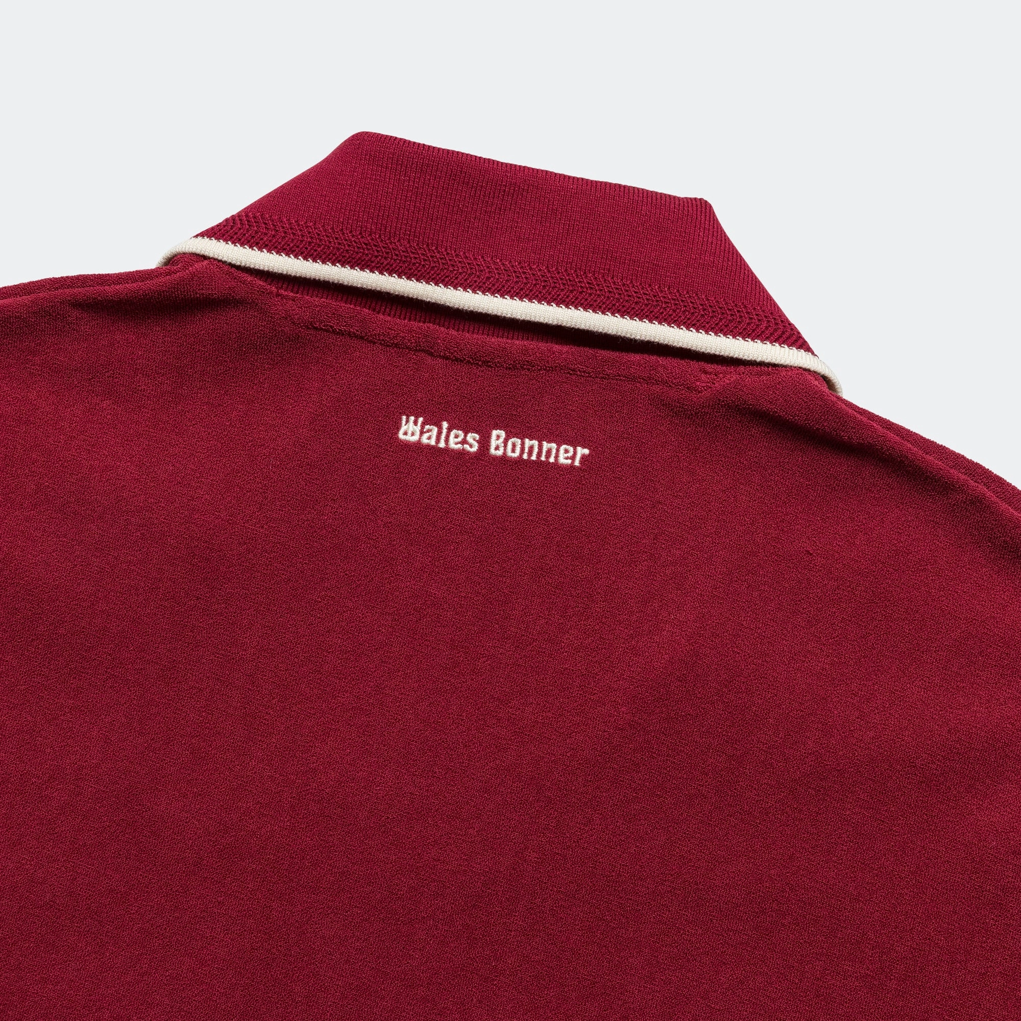 Abrasion Resistant Edges No Bulk Layering System Terry Polo x Wales Bonner - Collegiate Burgundy