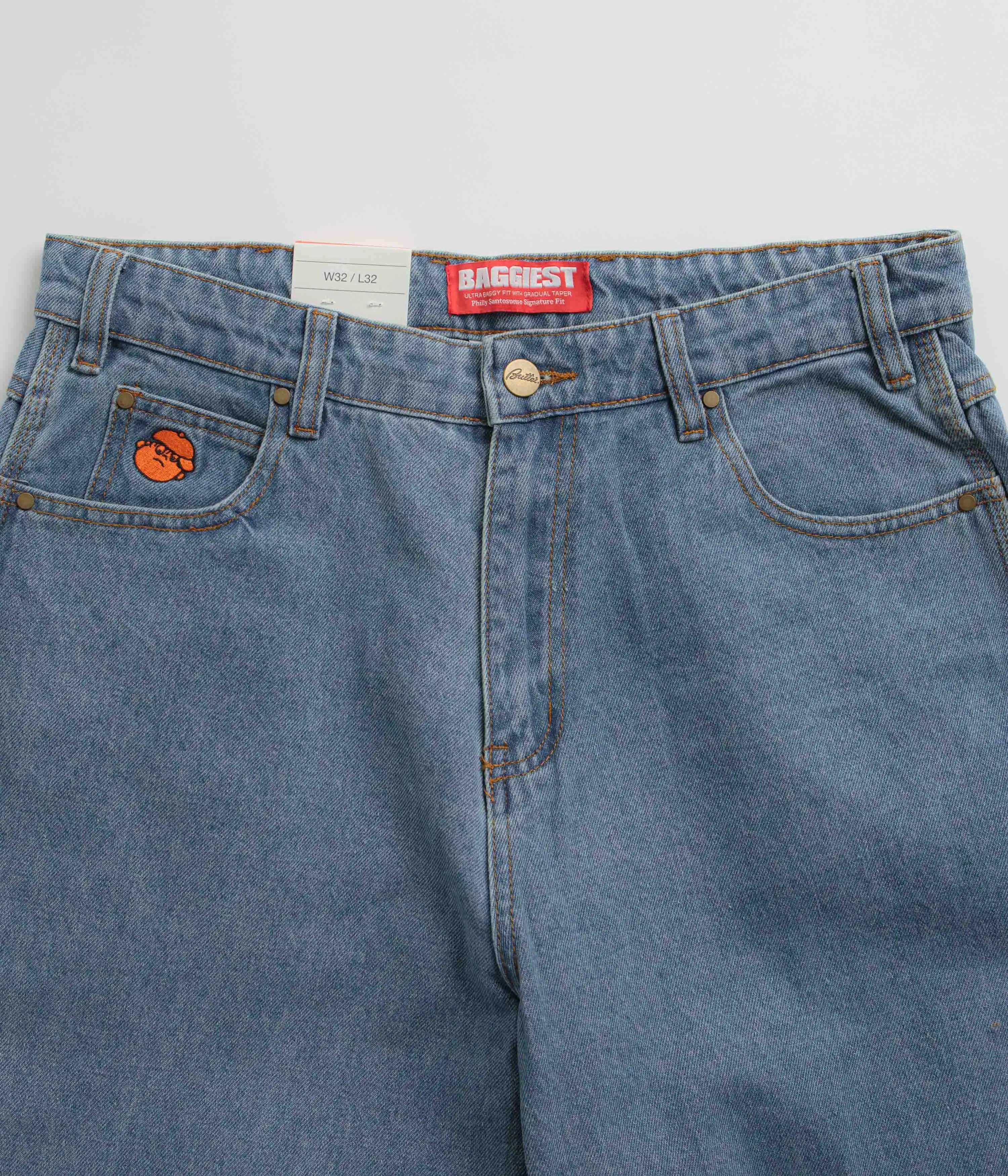 Butter Goods Santosuosso Jeans - Washed Indigo / Indigo Loose Smooth Shopping Day Smooth Comfort