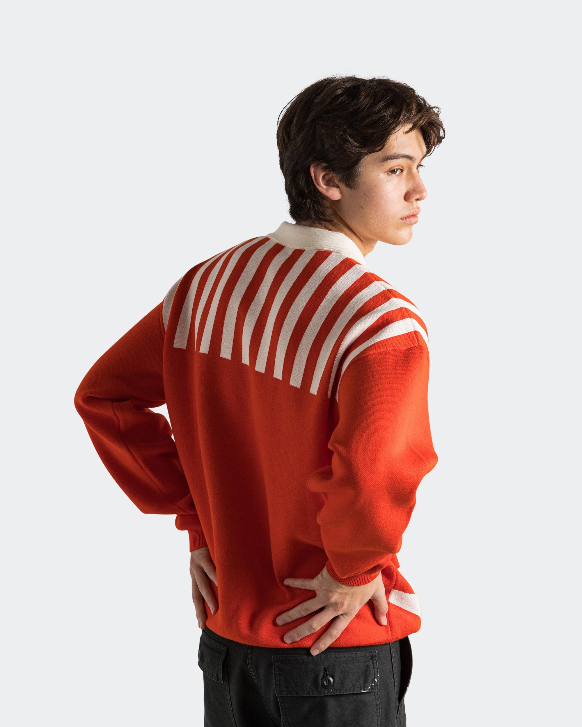 The NeverWorn VI Knit Jersey - Fierce Red Evening Stroll