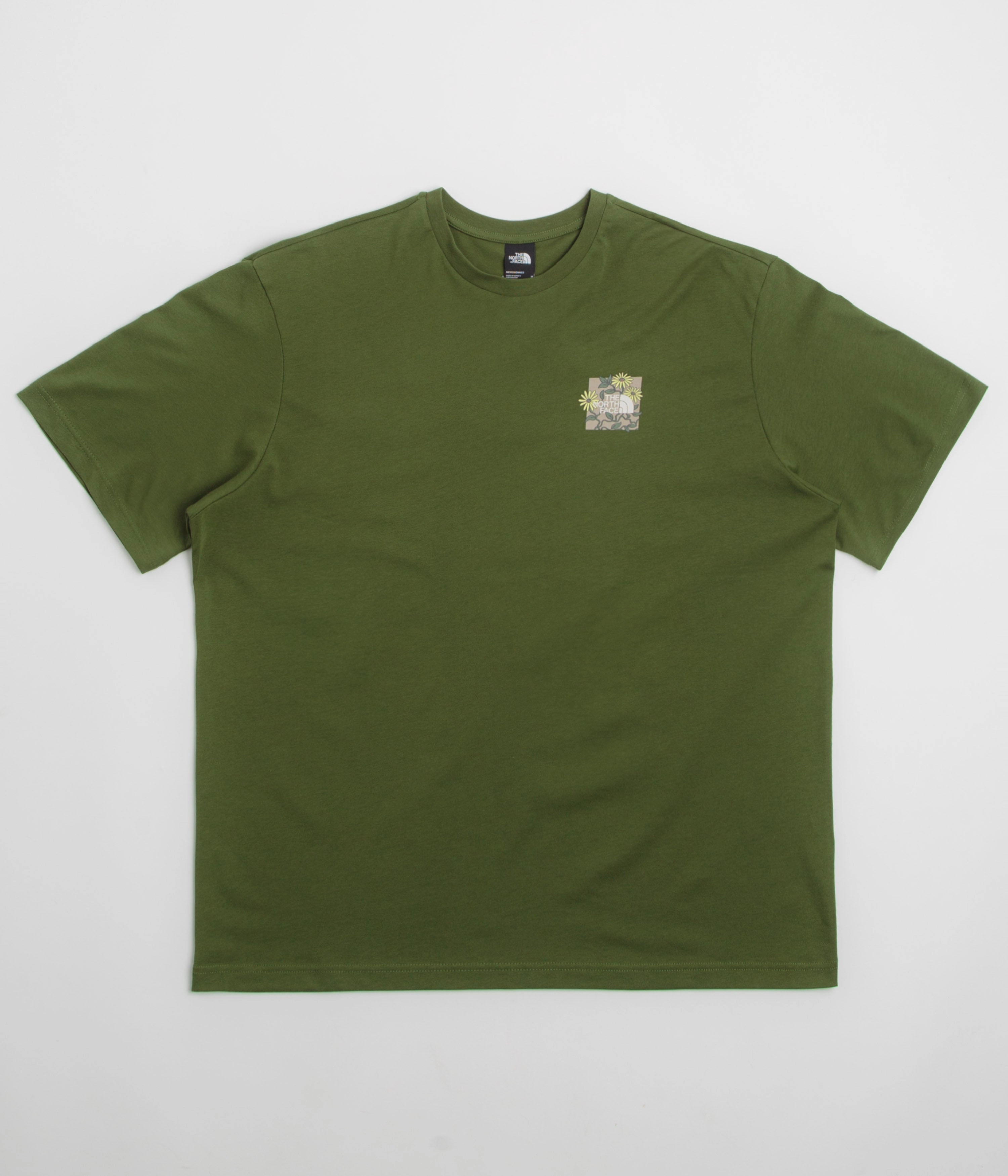 The North Face Connected Relaxed Graphic T-Shirt - Woodland Green Modern Design