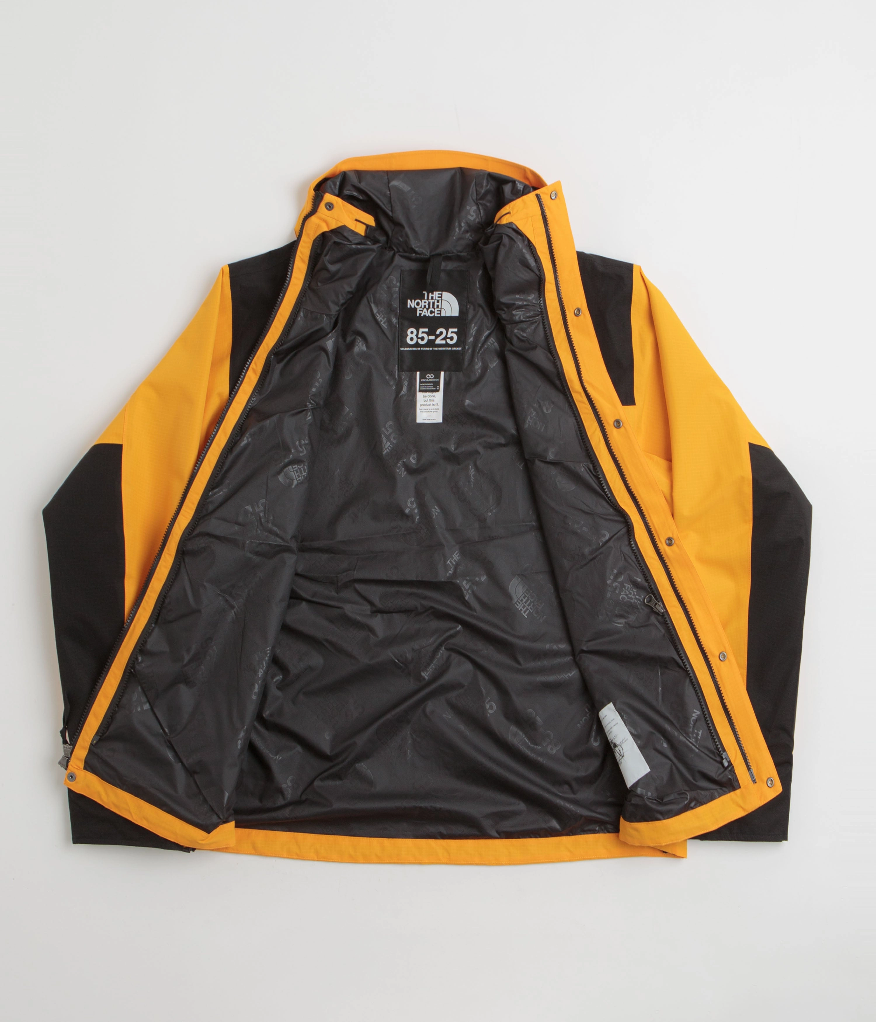 Layer Friendly The North Face Dryvent Mono Mountain Jacket - Summit Gold / TNF Black