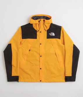 suitable for weekend getaways Rugged Outer Shell The North Face Dryvent Mono Mountain Jacket - Summit Gold / TNF Black