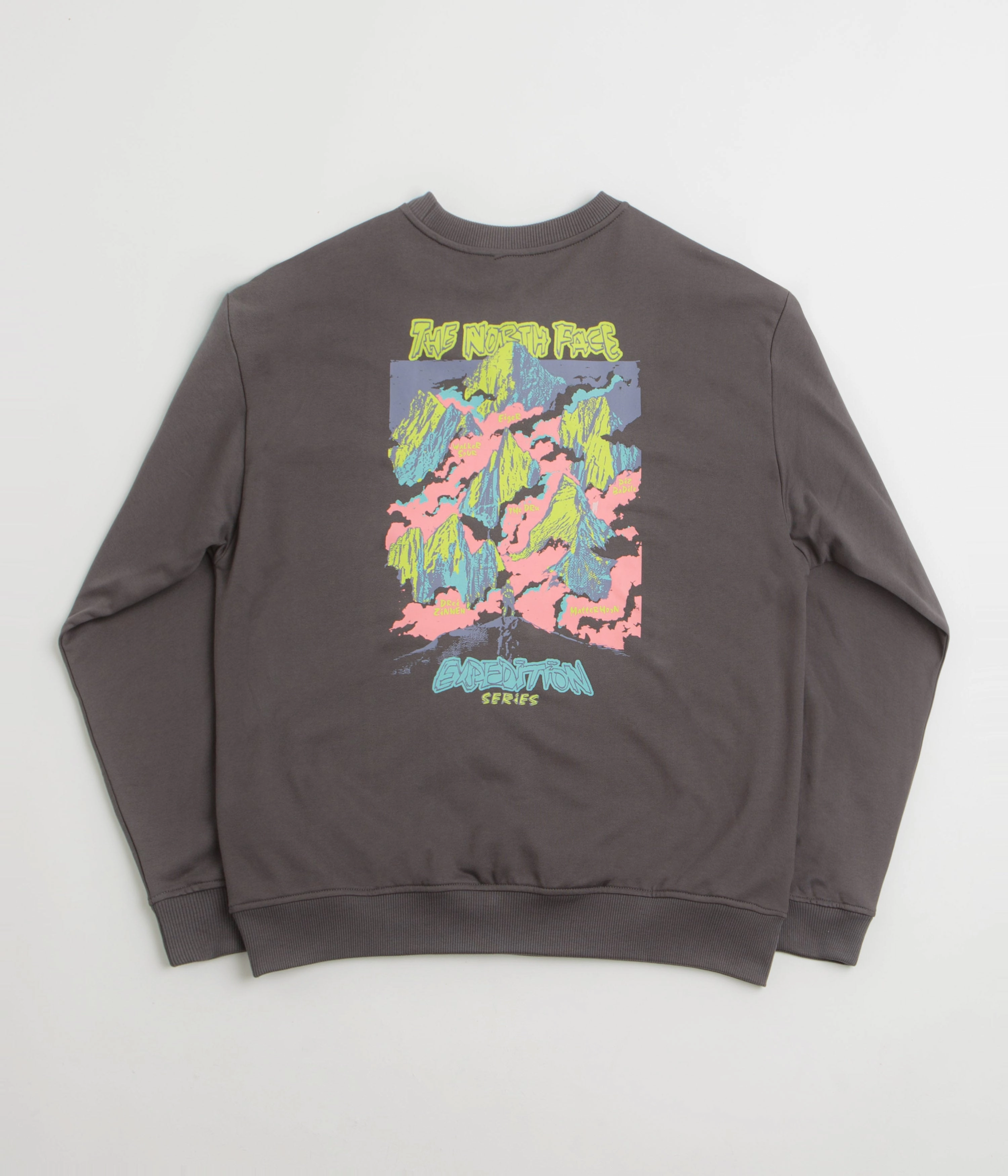 Core Chic Core Active The North Face Expedition Celebration Oversized Crewneck Sweatshirt - Anthracite Grey