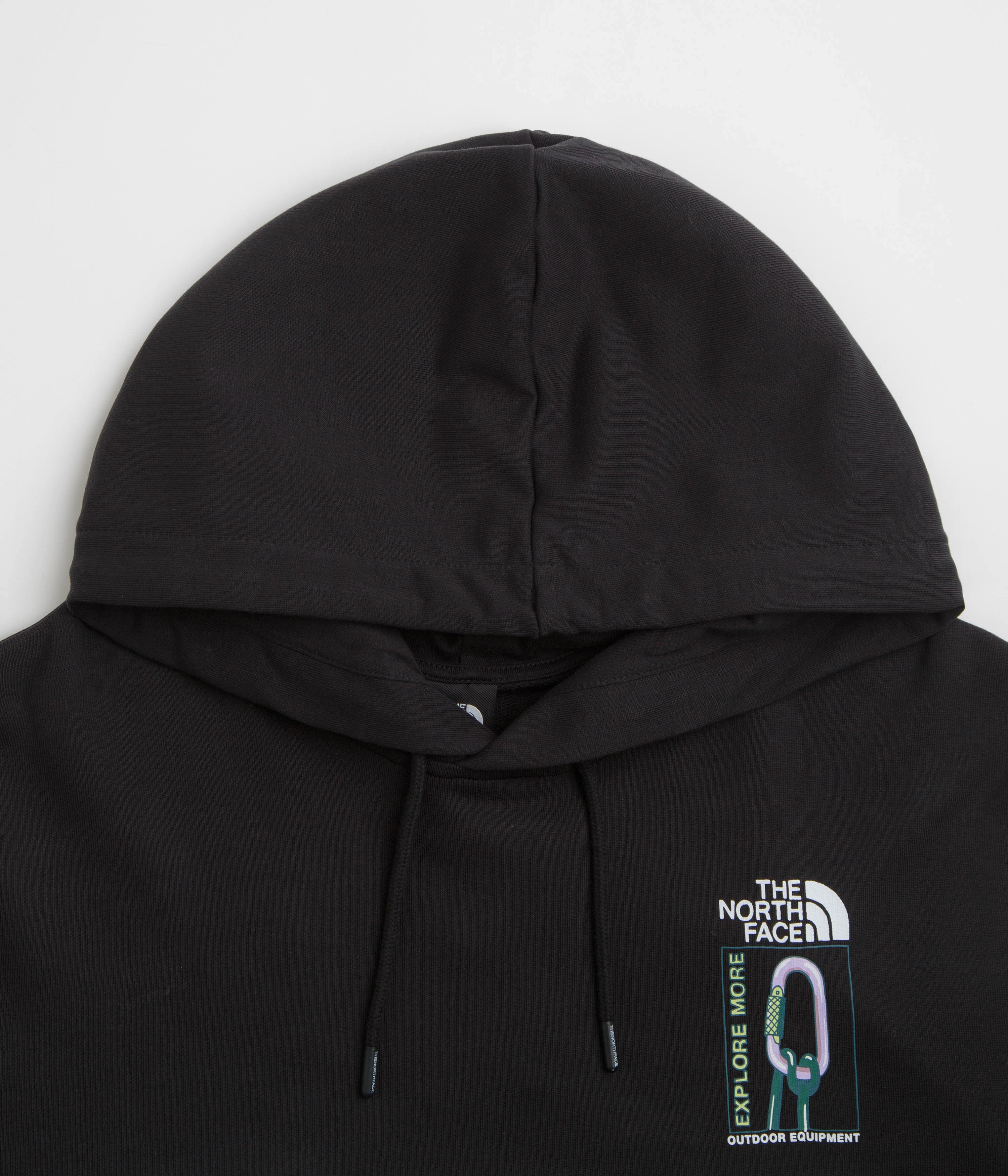 Compact Knit Collar Urban Utility The North Face Explore Gear Relaxed Hoodie - TNF Black