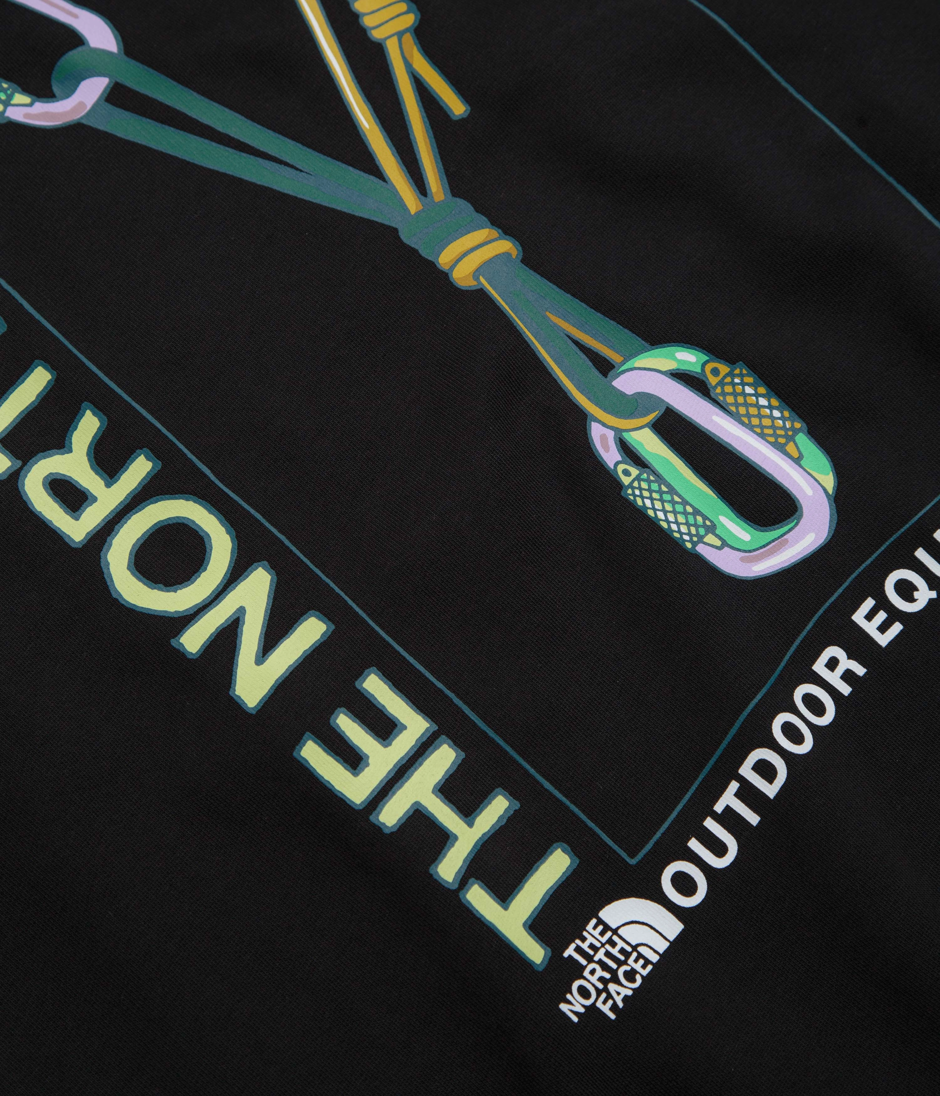 Rural style Retro futuristic The North Face Explore Gear Relaxed Hoodie - TNF Black