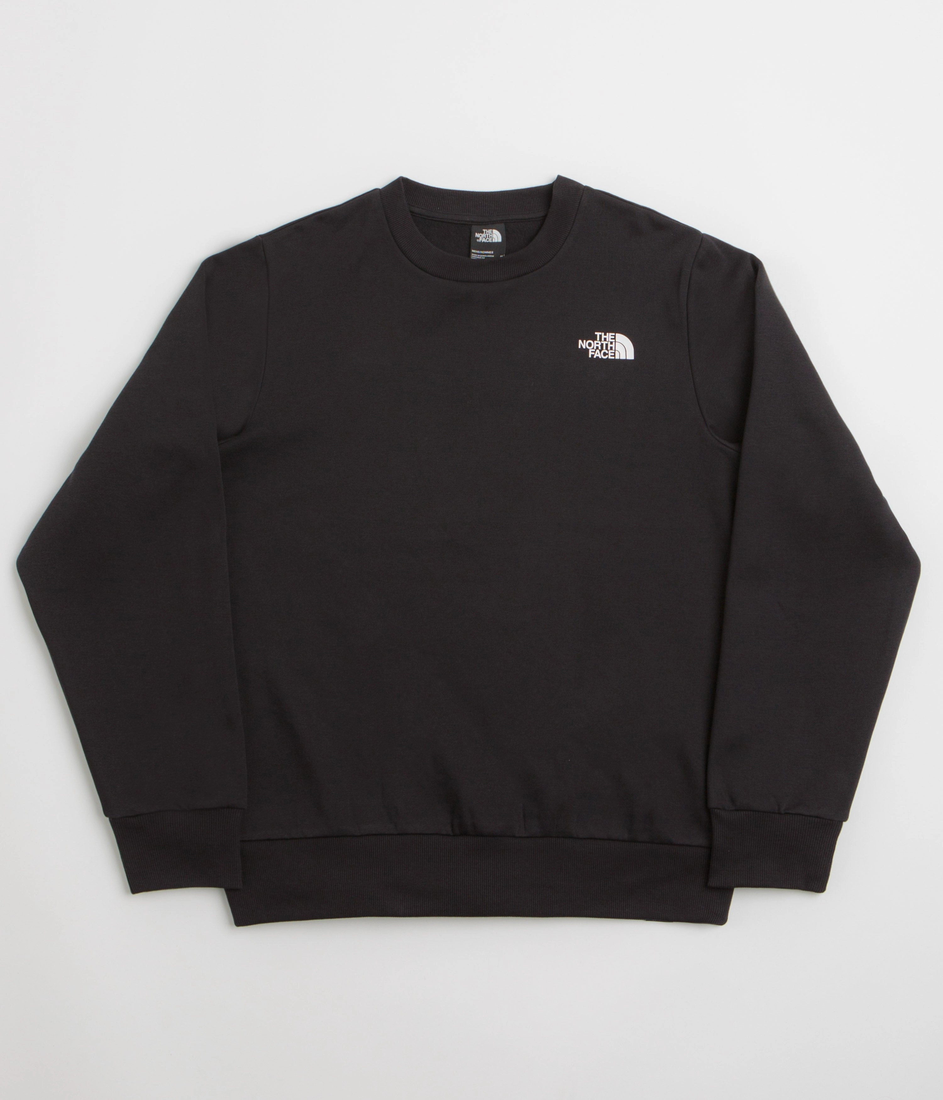 The North Face Simple Dome Crewneck Sweatshirt - TNF Black appropriate for winter comfortable for standing