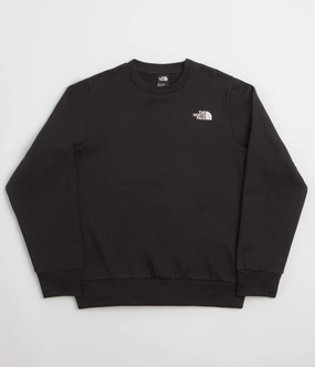 The North Face Simple Dome Crewneck Sweatshirt - TNF Black appropriate for winter comfortable for standing