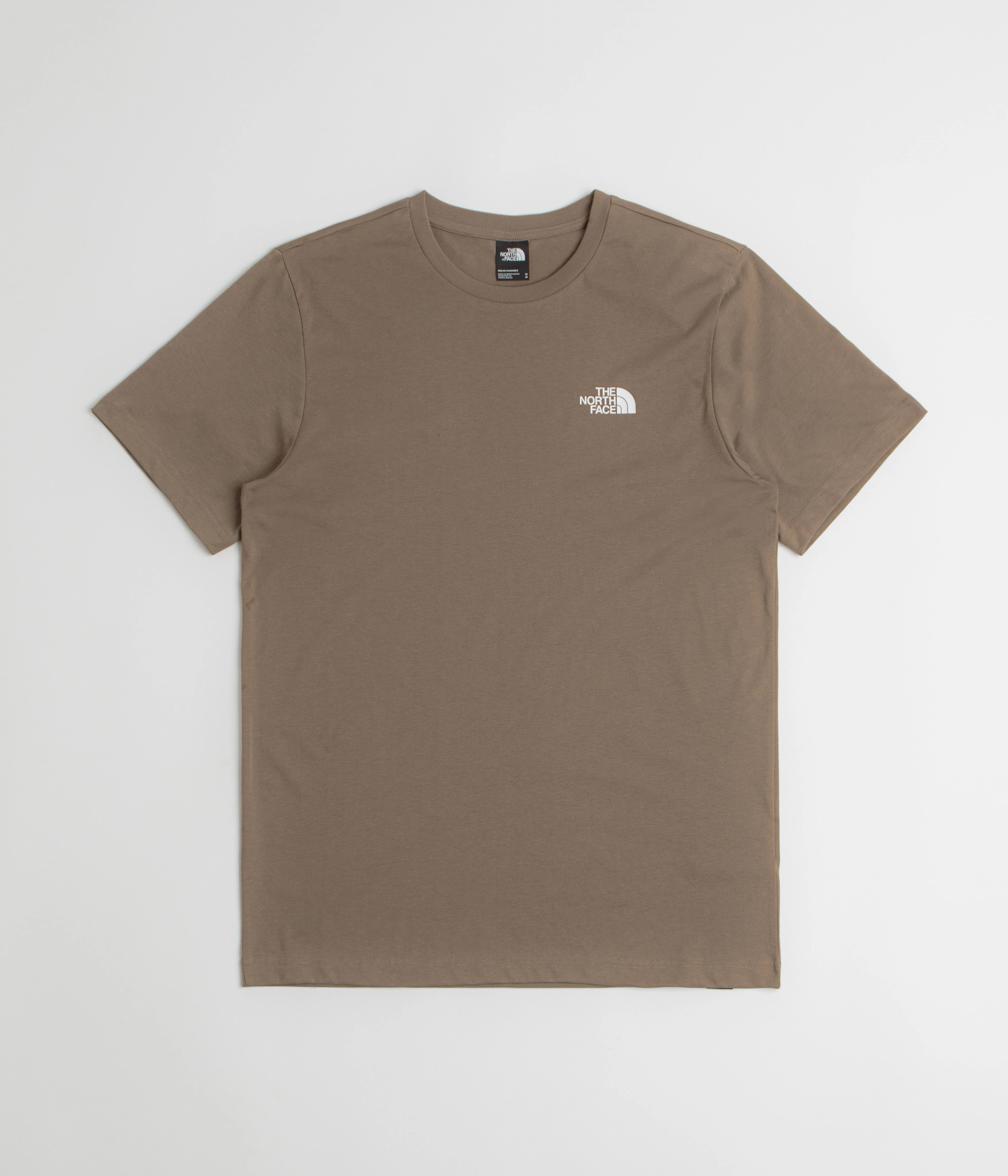 Outdoor Trend Fade Resistant Coating The North Face Simple Dome T-Shirt - Mocha Brown