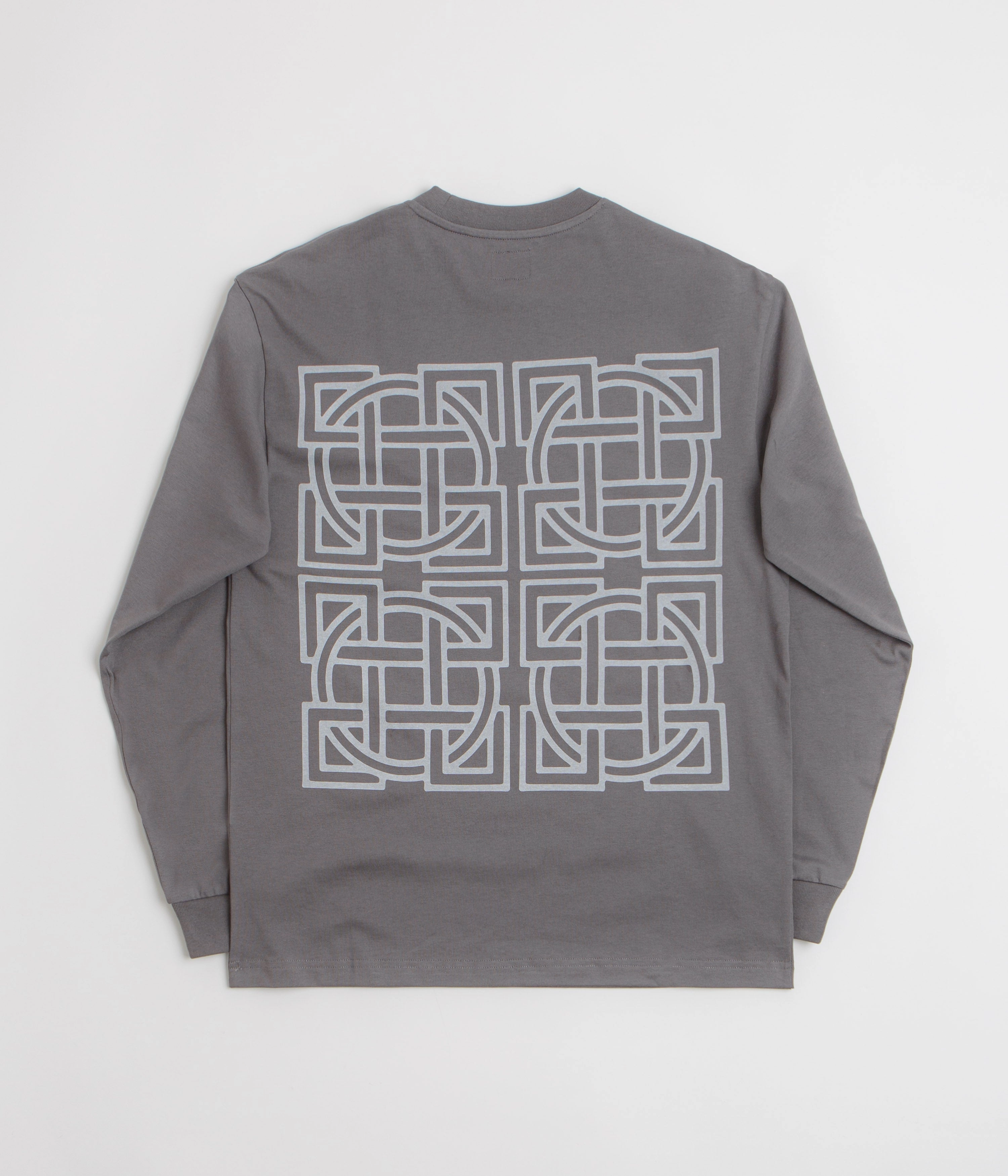 Outdoor Leisure The Trilogy Tapes Cross Lattice Long Sleeve T-Shirt - Charcoal