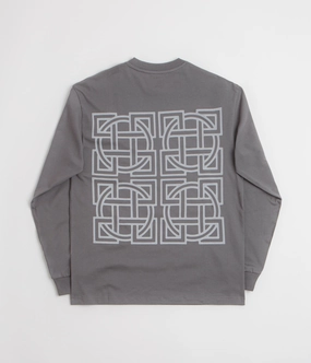 Outdoor Leisure The Trilogy Tapes Cross Lattice Long Sleeve T-Shirt - Charcoal