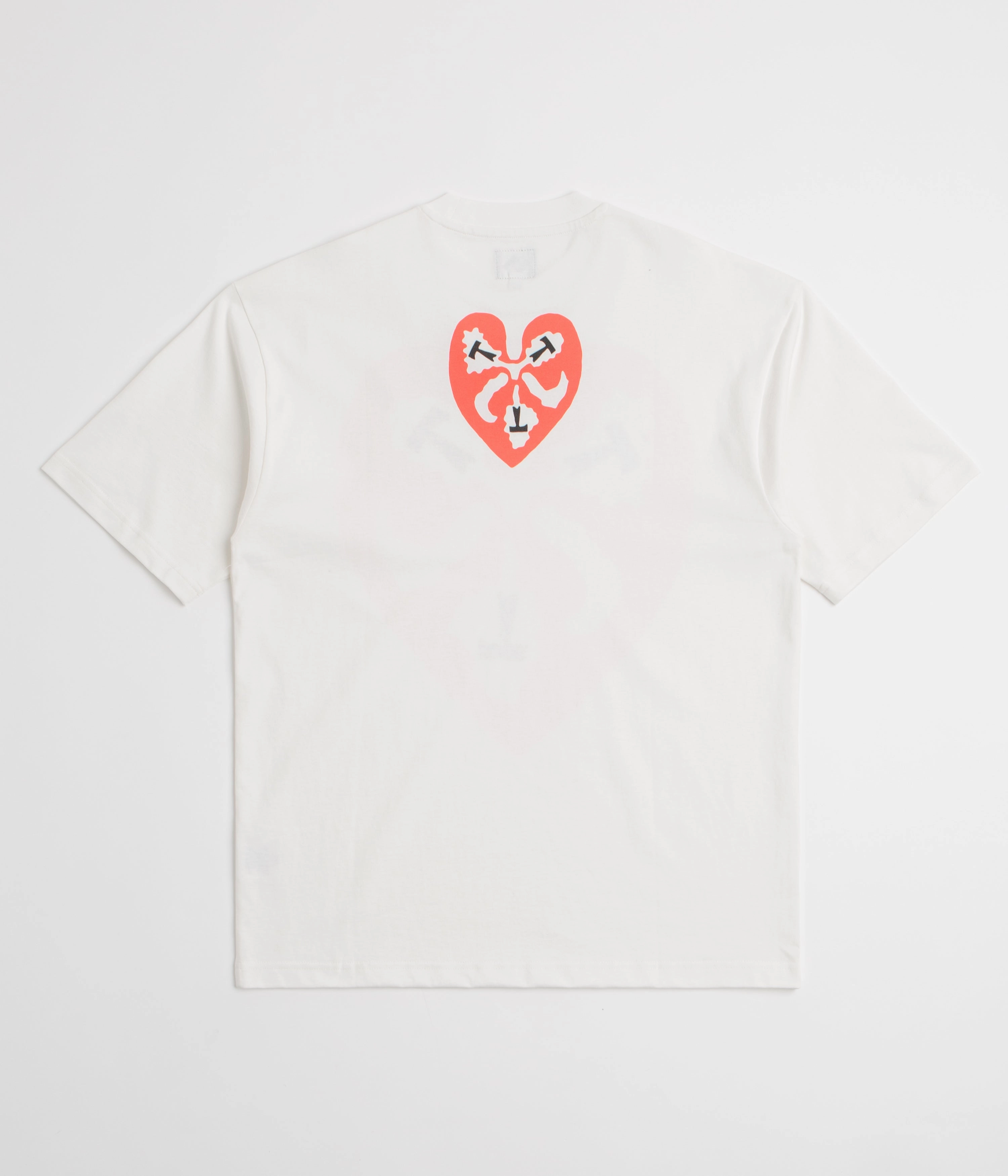 Urban Smart Pre Shrunk Cotton The Trilogy Tapes Heart T-Shirt - White