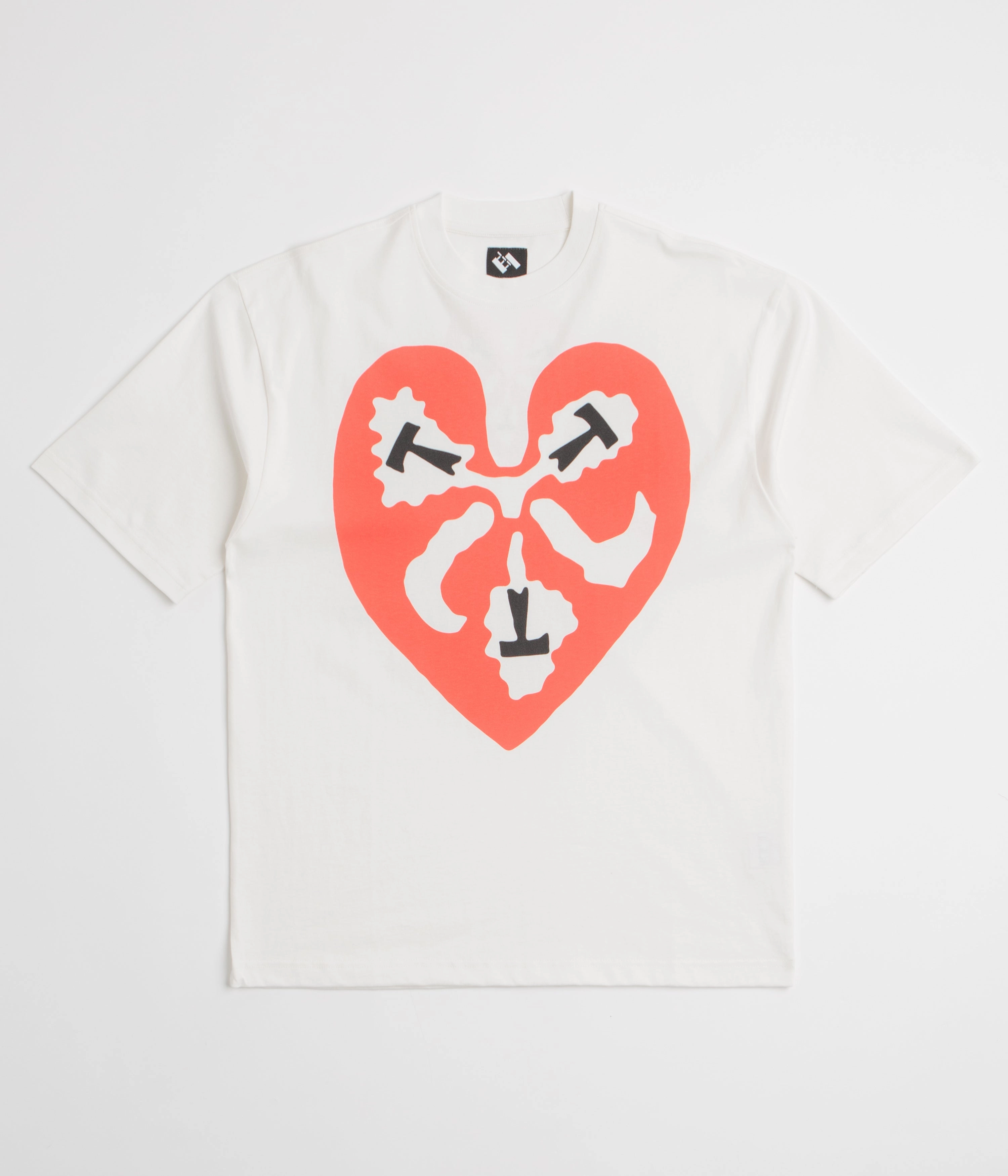 The Trilogy Tapes Heart T-Shirt - White outdoor concert