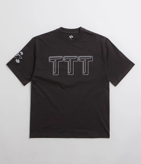 Short sleeved breeziness Timeless Top The Trilogy Tapes Logo T-Shirt - Black