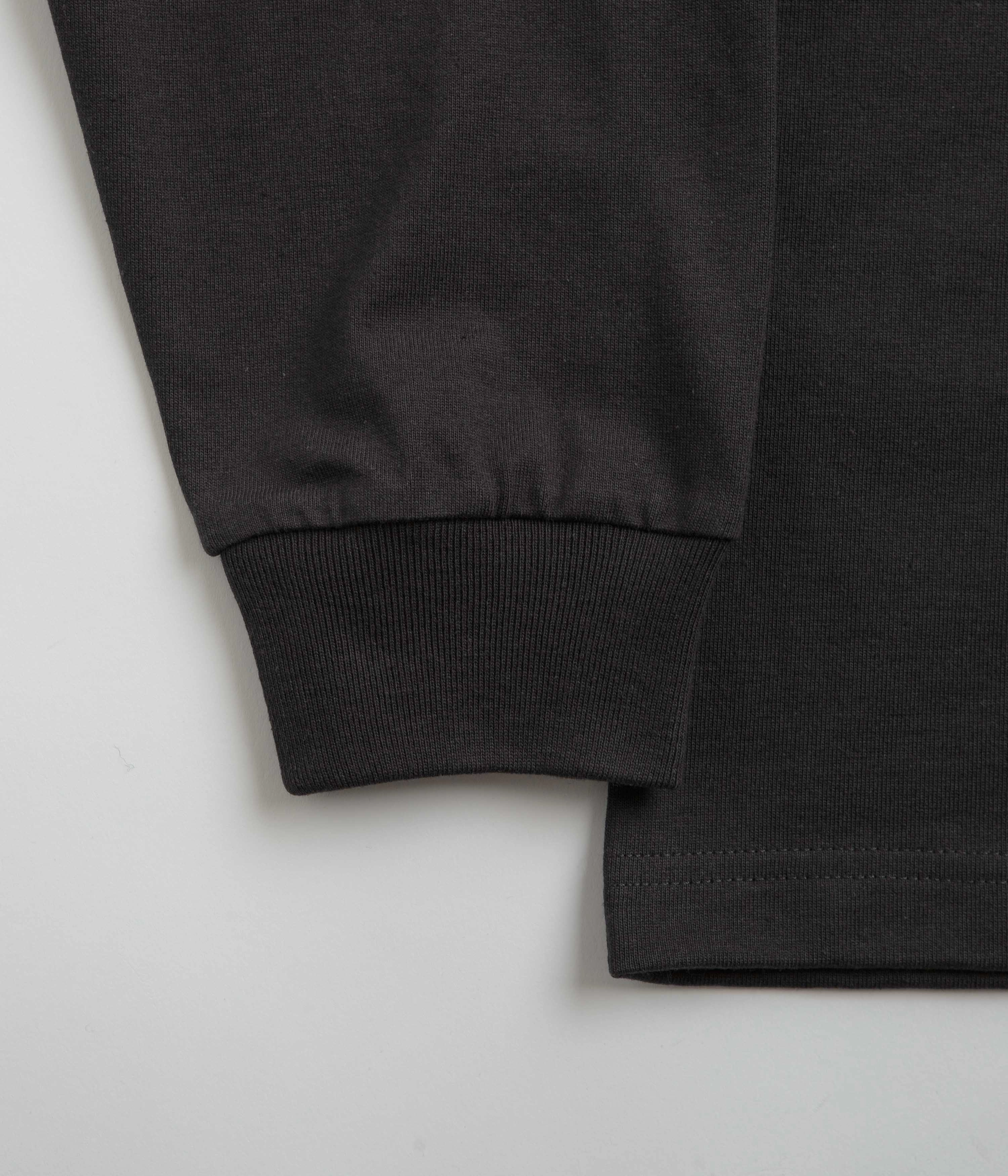 Linen blend Stylish and Easygoing The Trilogy Tapes Mobius Band Long Sleeve T-Shirt - Black