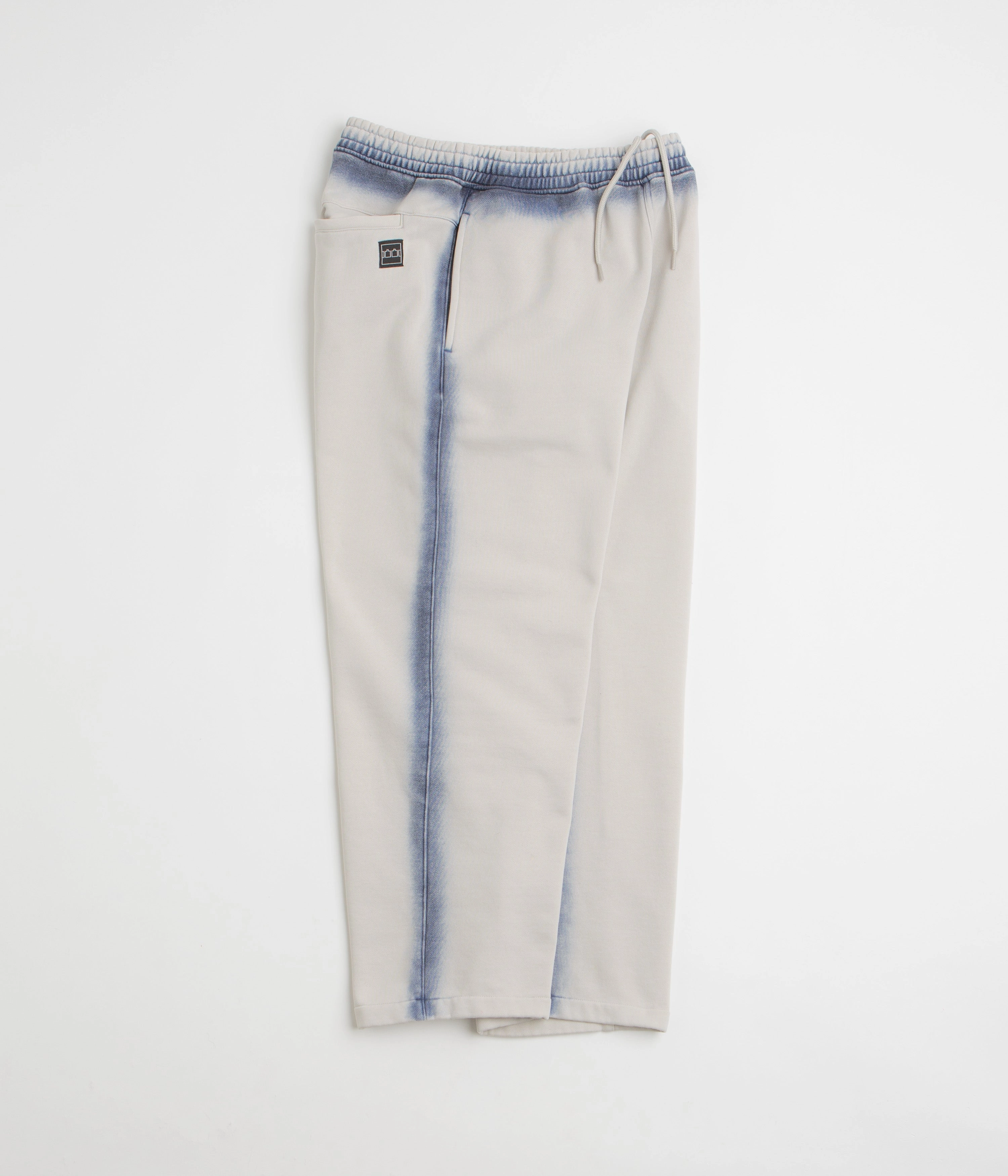 The Trilogy Tapes Overdye Open Hem Sweatpants - Grey / Blue Streetwear vibe Effortless Comfort