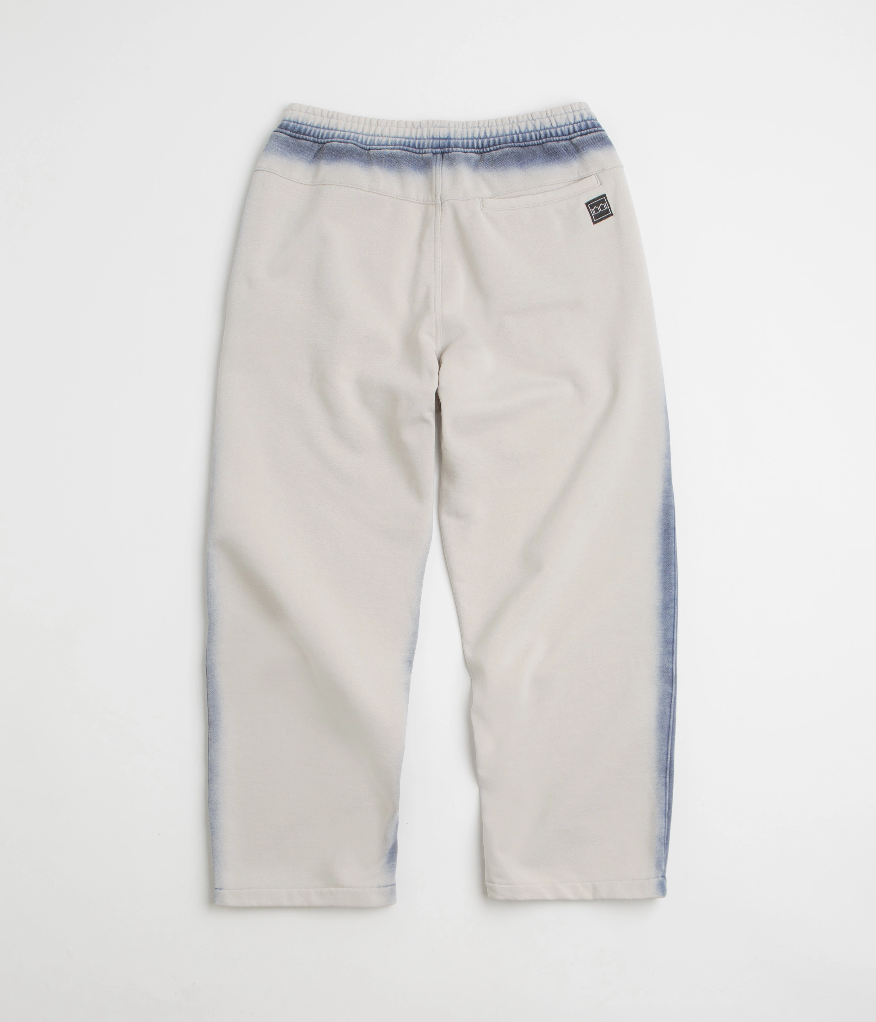The Trilogy Tapes Overdye Open Hem Sweatpants - Grey / Blue Chic Comfort Stay Fresh