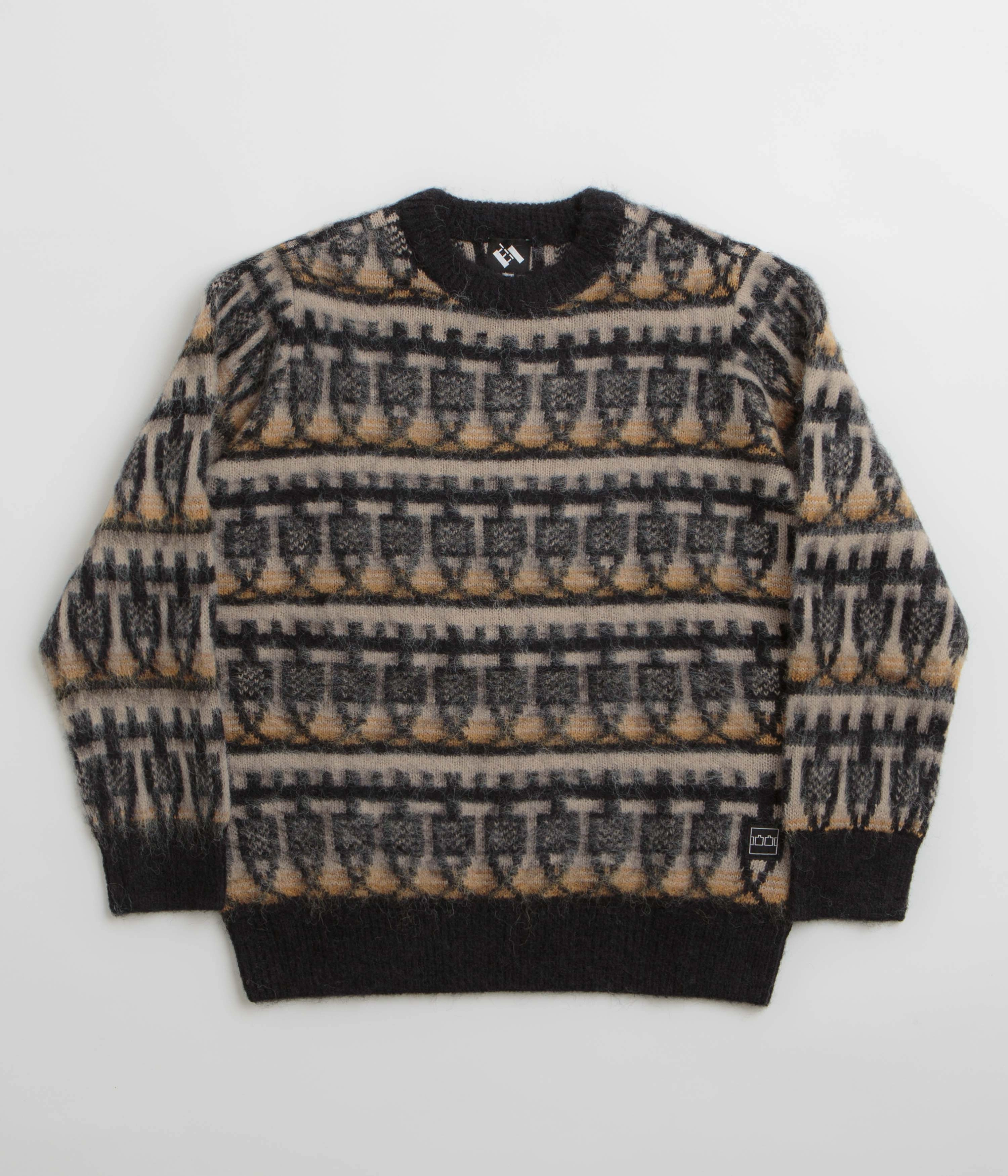 The Trilogy Tapes Repeat Knitted Sweatshirt - Multi Streetwear Look twill