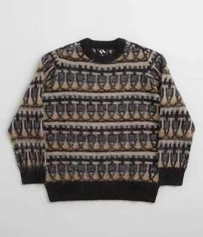The Trilogy Tapes Repeat Knitted Sweatshirt - Multi Streetwear Look twill