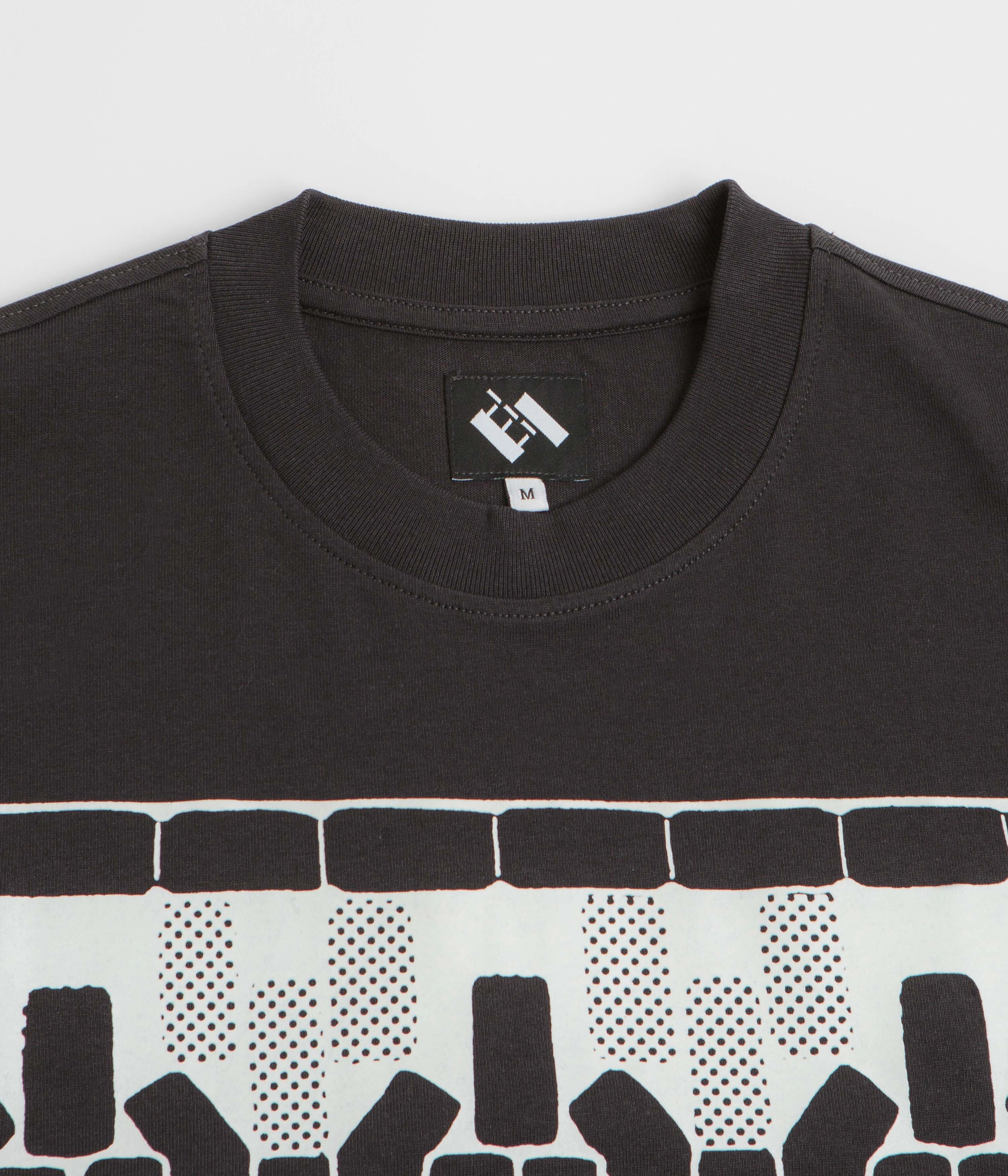 Fashionable Layer Casual Elegance The Trilogy Tapes Tetris Teeth T-Shirt - Black / Glow In The Dark