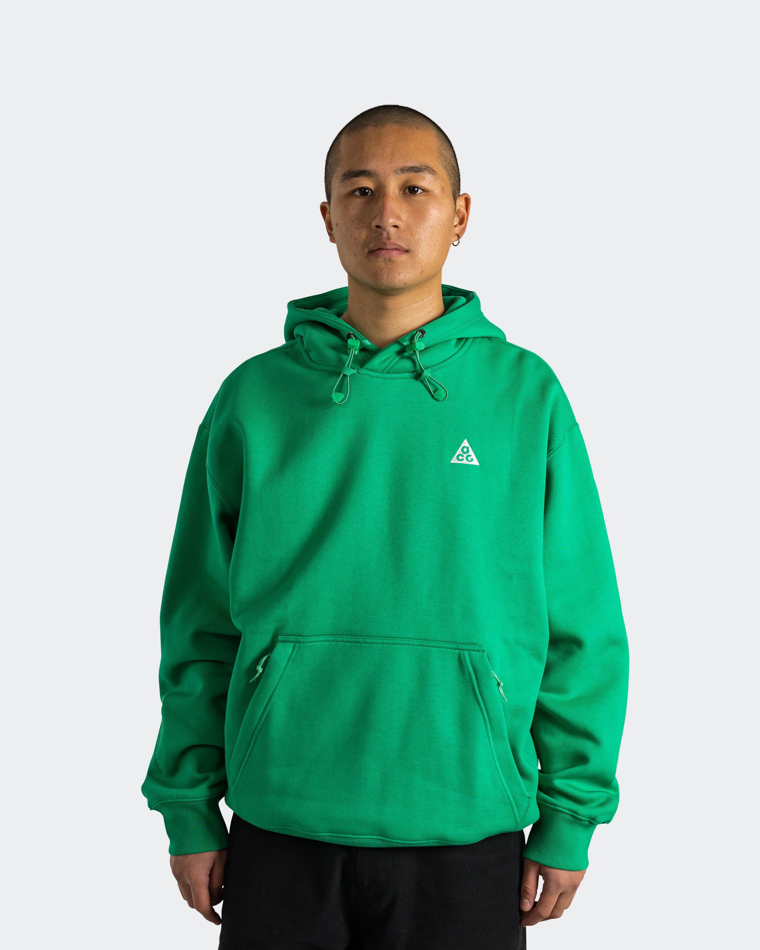 Wool product glove protection Therma-FIT Tuff Fleece Hoody - Stadium Green/Lt Khaki-Summit White