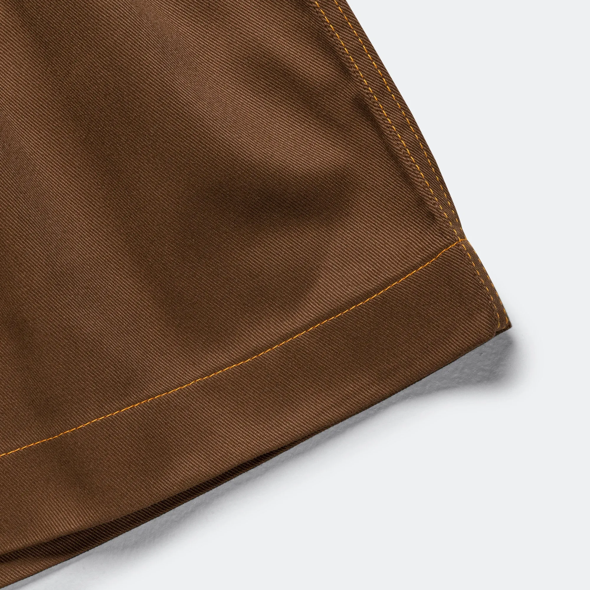 Functional Design Trendy Look Pleated Oversized Shorts - Brown/Orange